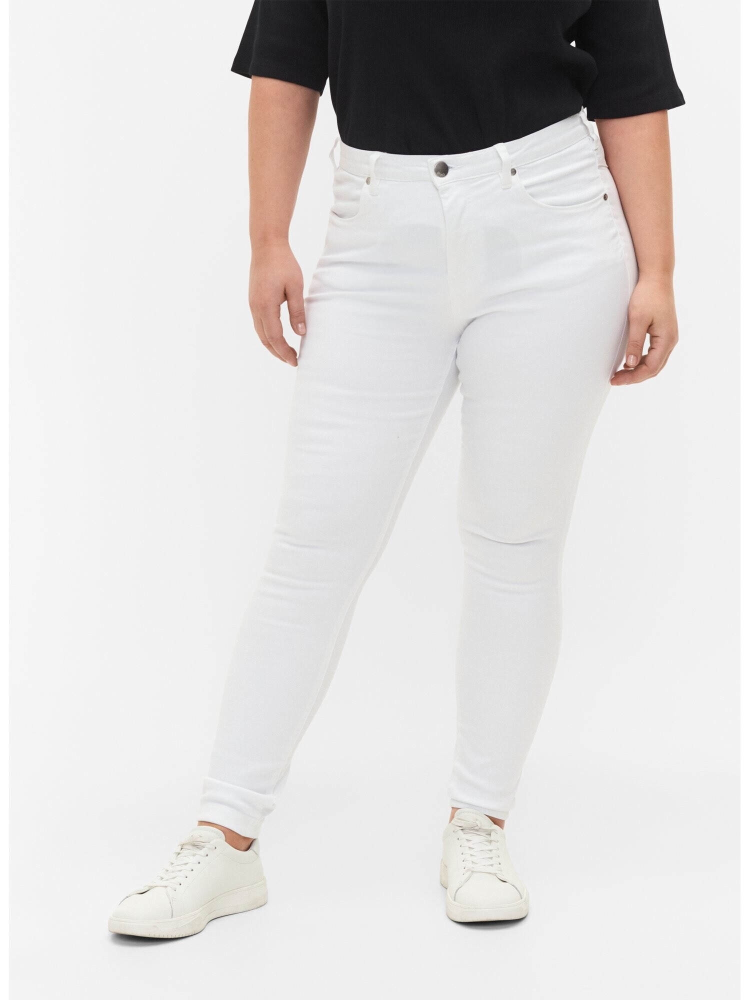 Zizzi Jeans 'Amy' alb - Pled.ro