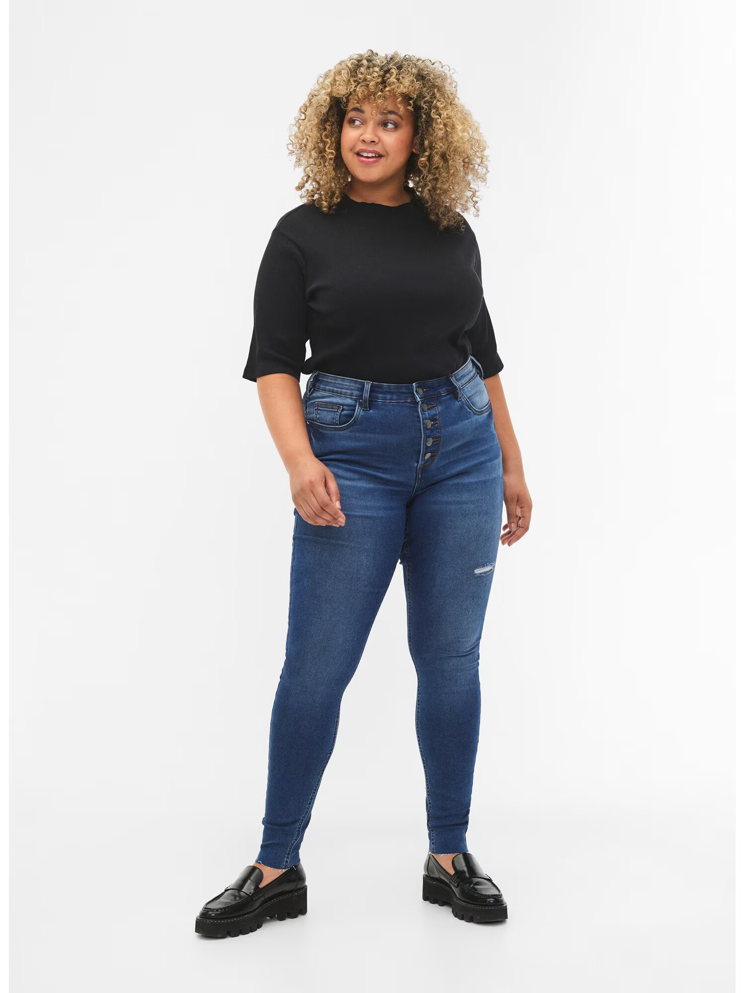 Zizzi Jeans 'Amy' albastru denim - Pled.ro