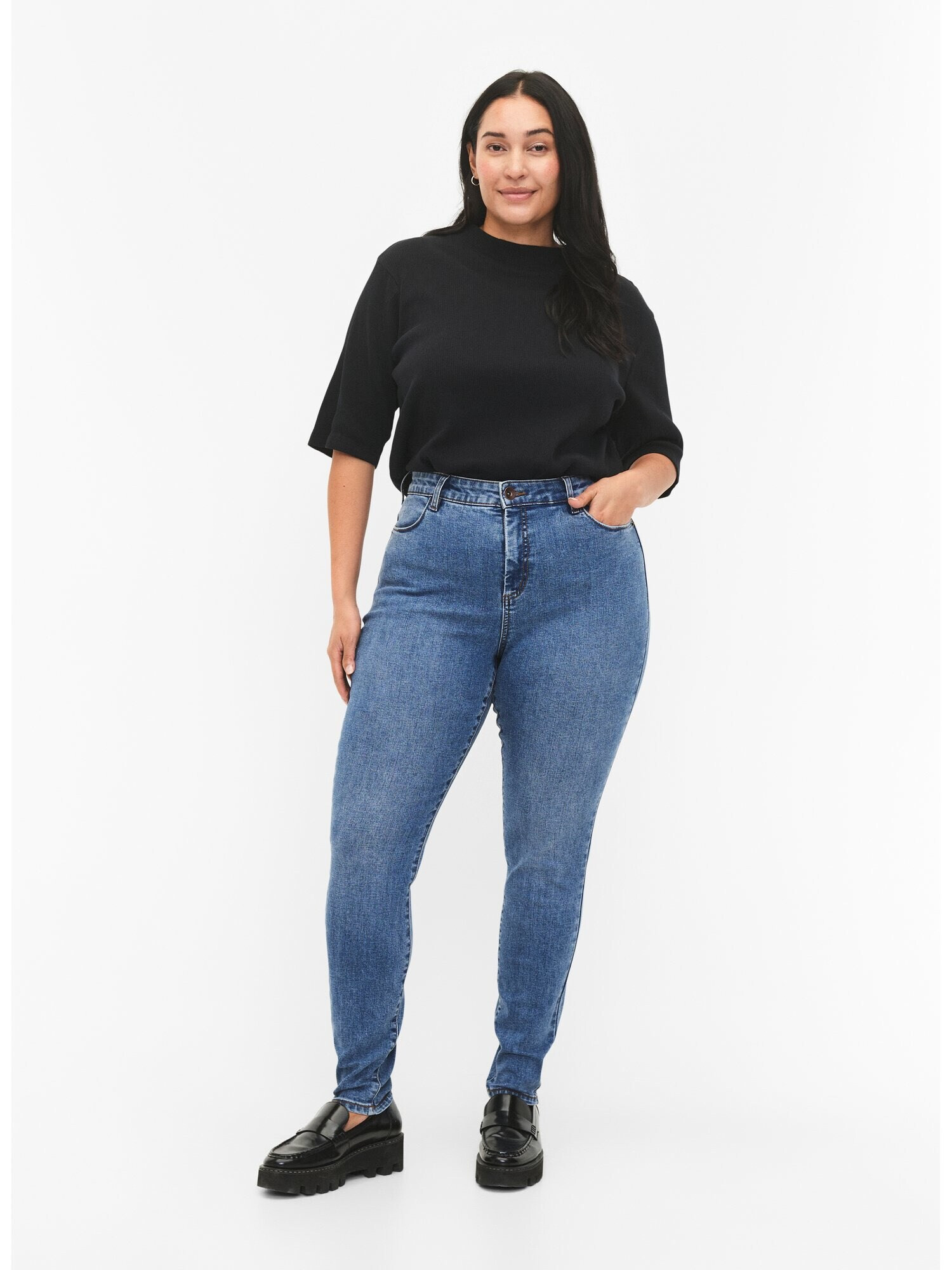 Zizzi Jeans 'Amy' albastru denim - Pled.ro