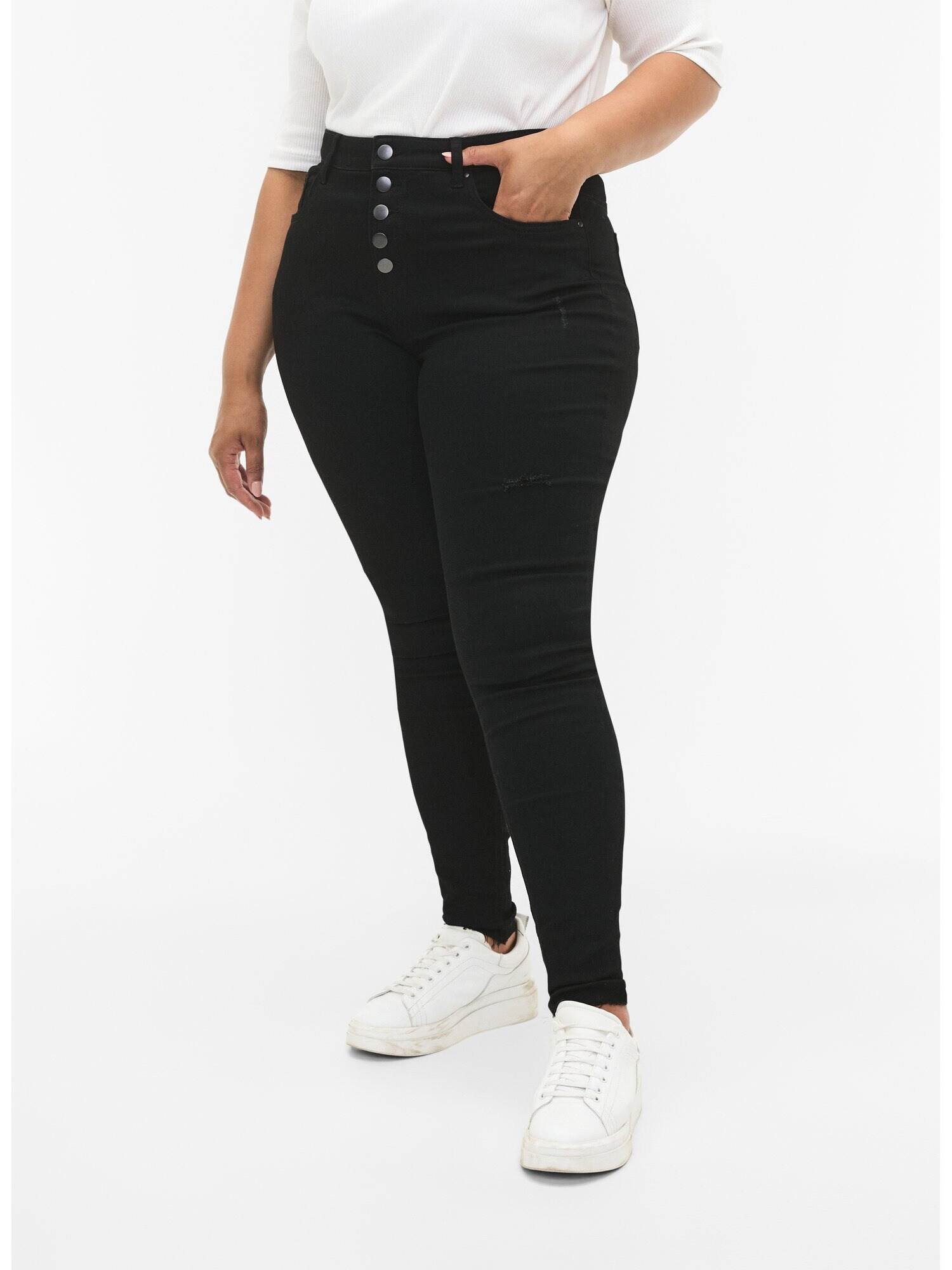 Zizzi Jeans 'AMY' negru - Pled.ro