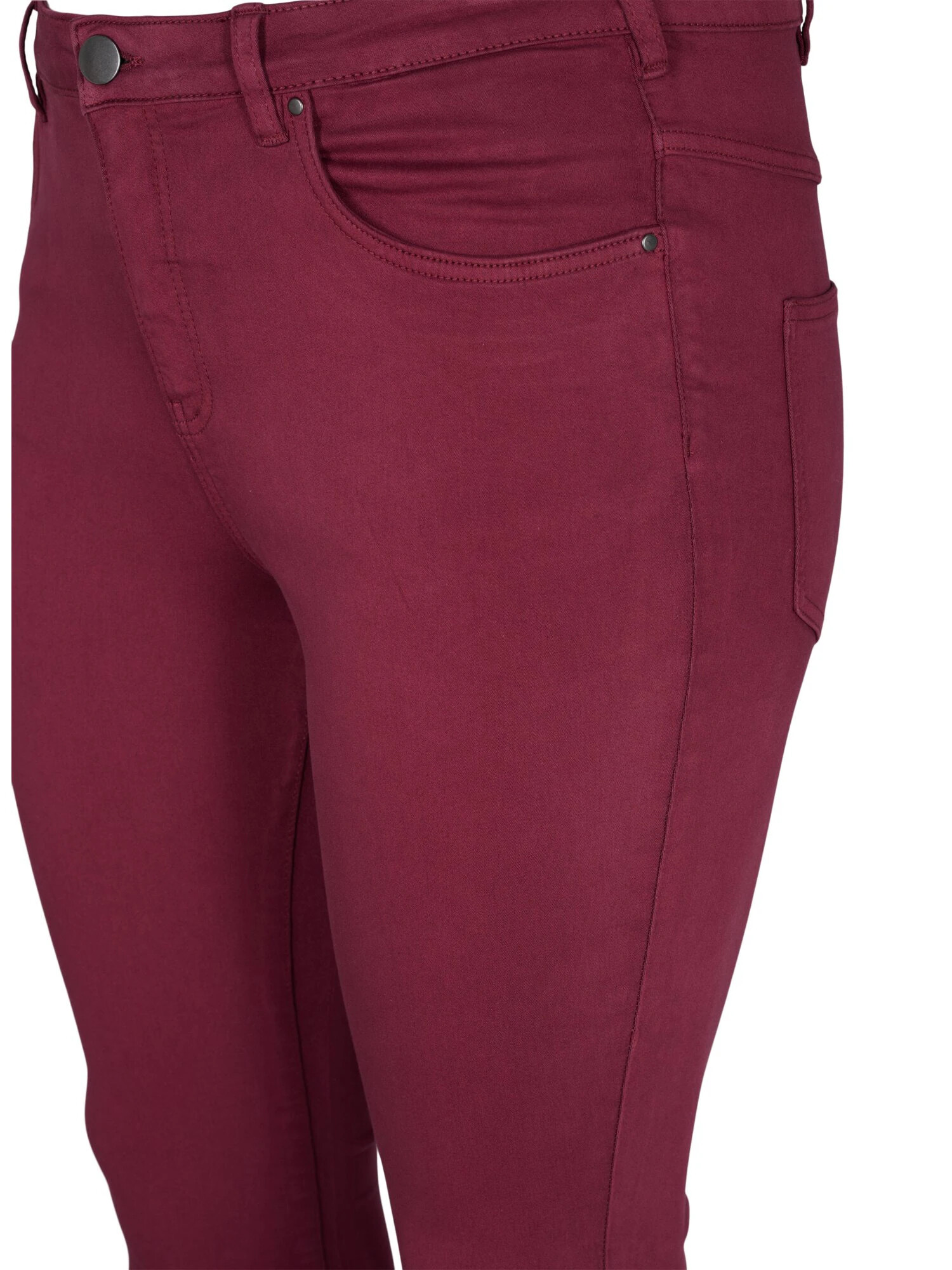 Zizzi Jeans 'Amy' roșu burgundy - Pled.ro