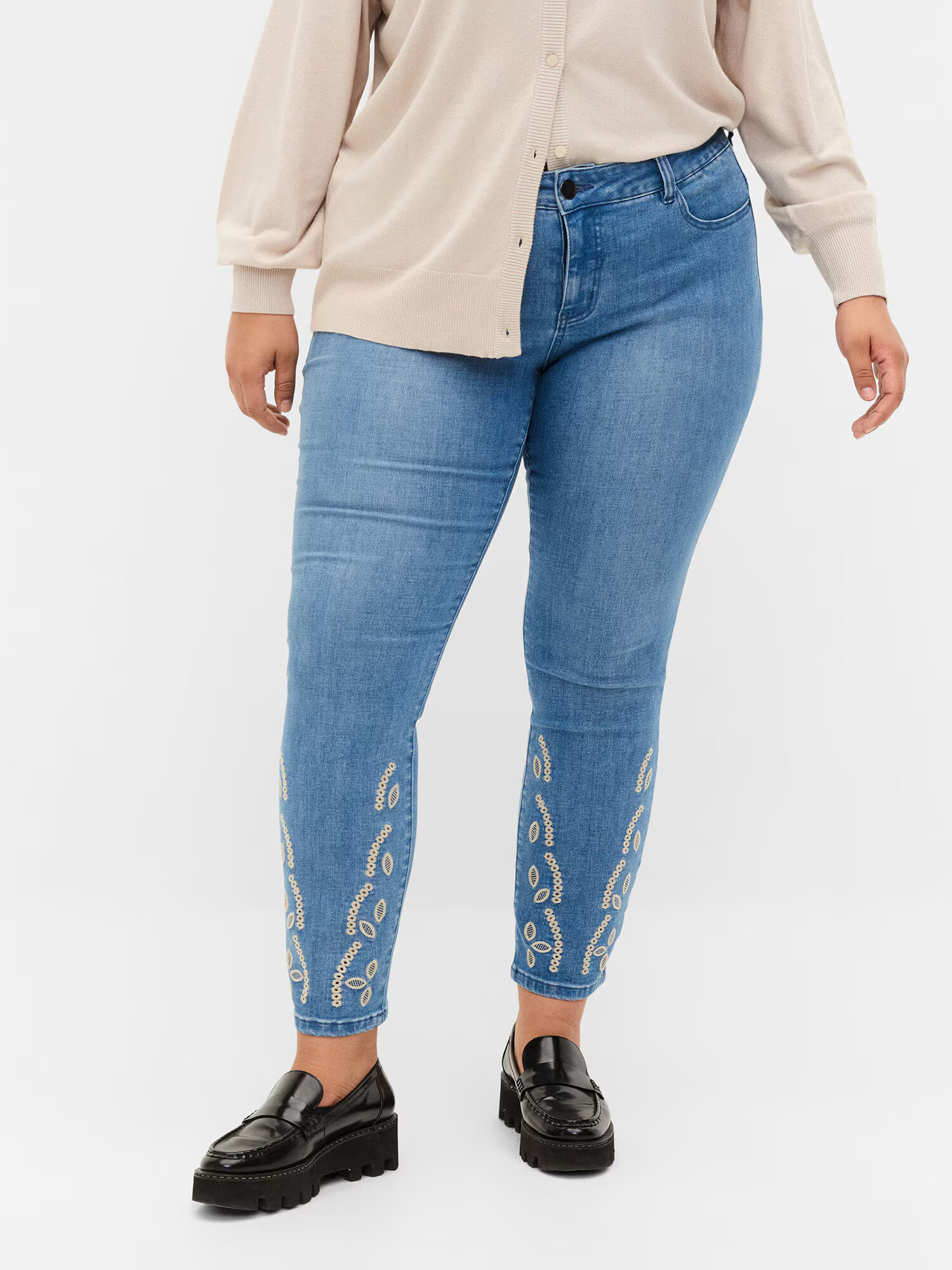 Zizzi Jeans 'EMILY' albastru deschis - Pled.ro