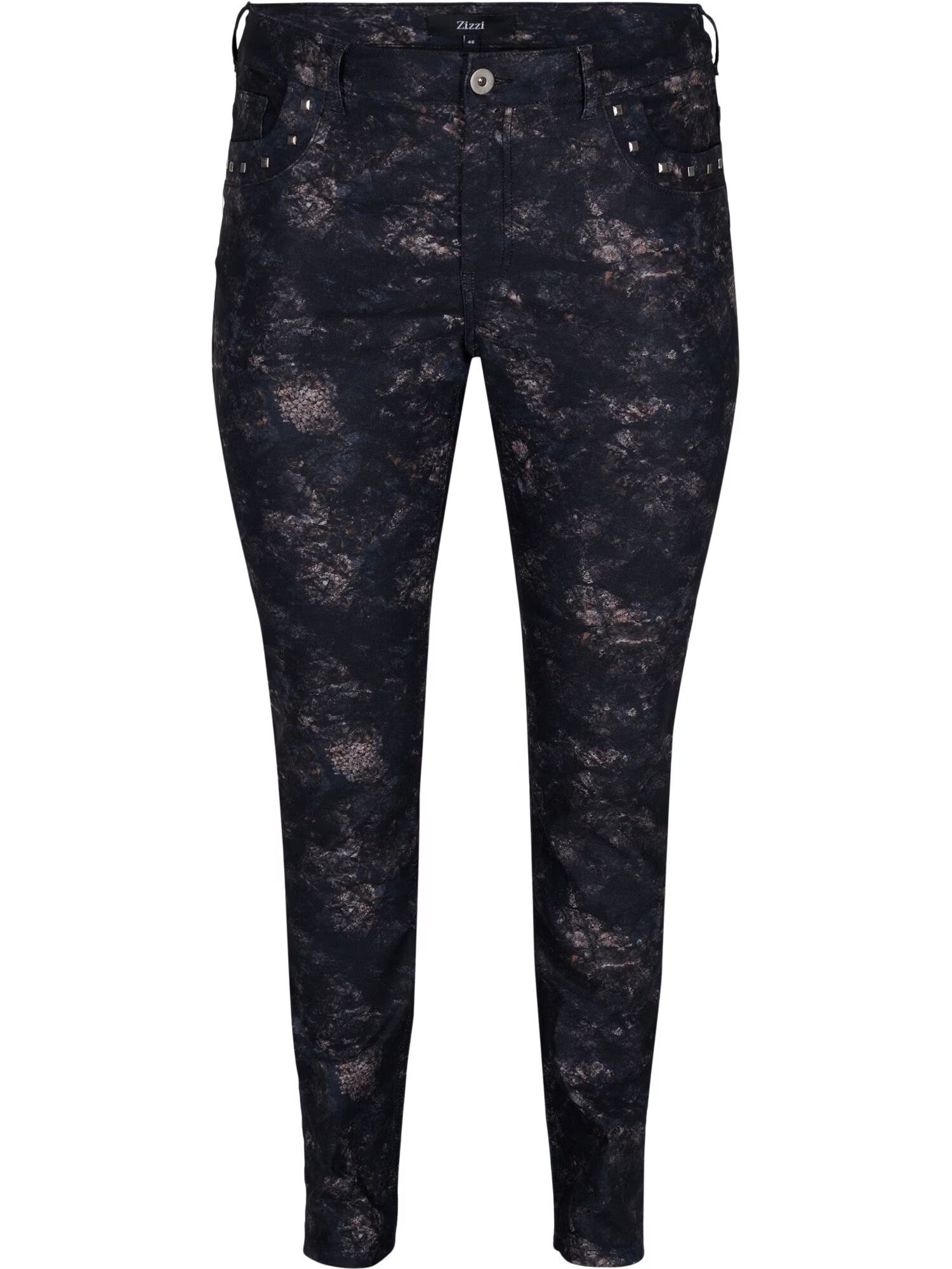 Zizzi Jeans 'Emily' gri deschis / negru denim - Pled.ro