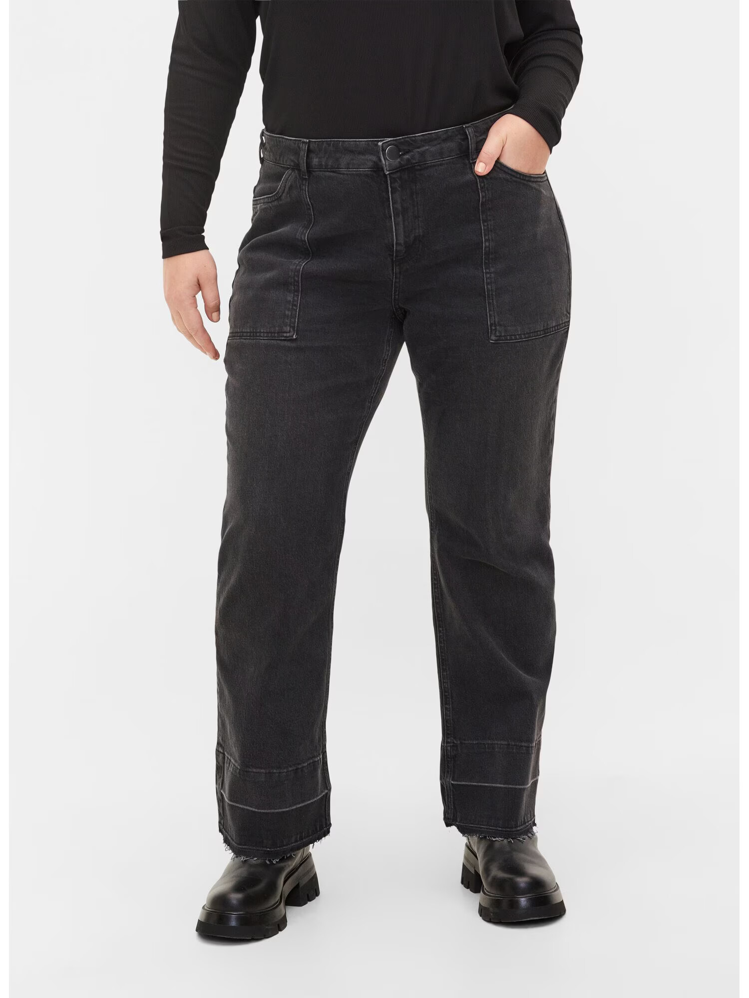 Zizzi Jeans gri - Pled.ro