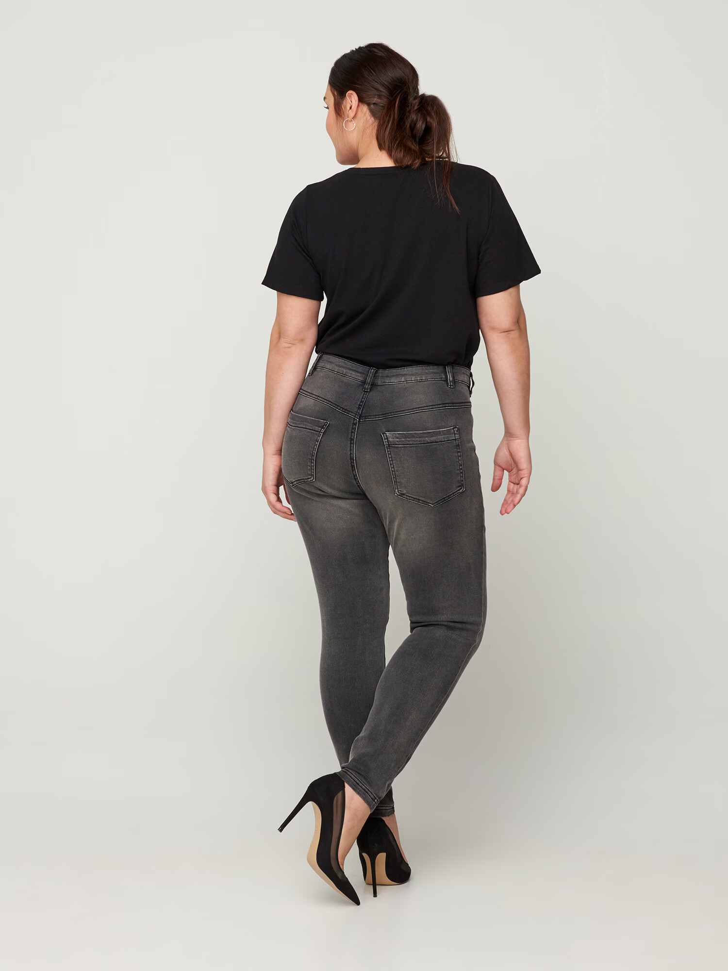 Zizzi Jeans gri denim - Pled.ro