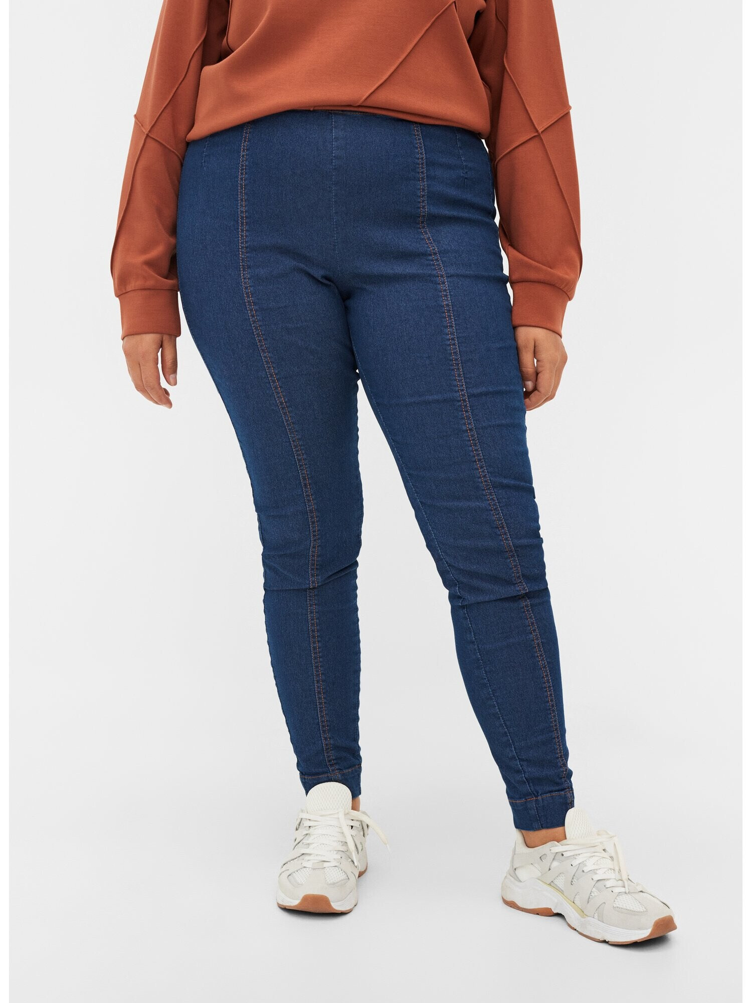 Zizzi Jeggings albastru - Pled.ro