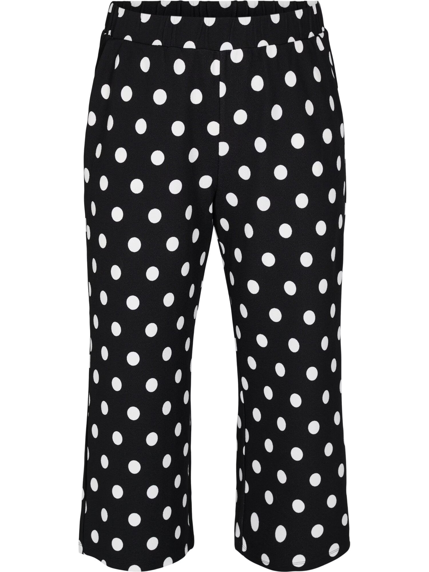 Zizzi Pantaloni 'Caadelyn' negru / alb - Pled.ro