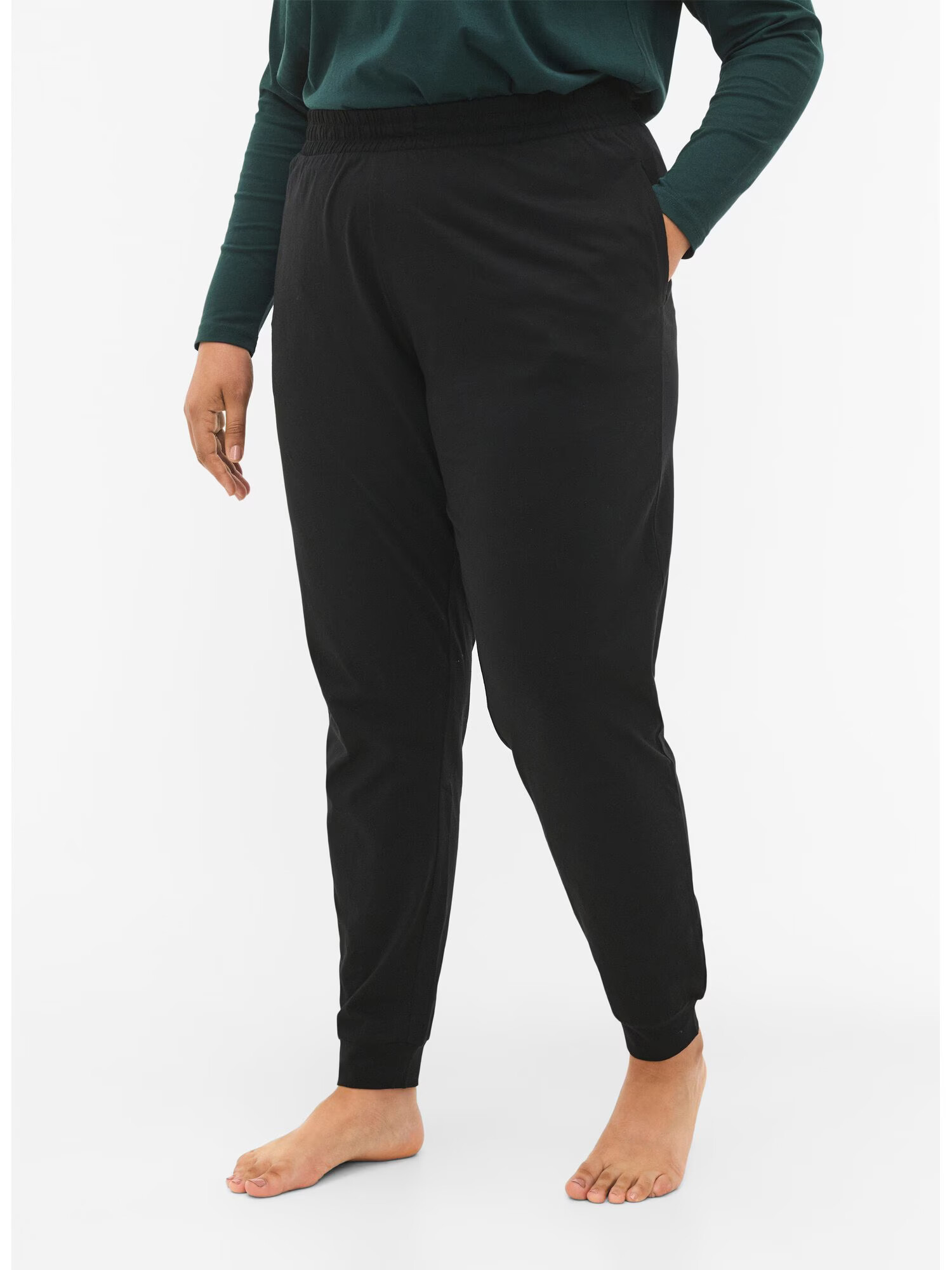 Zizzi Pantaloni de pijama 'MALMA' negru - Pled.ro