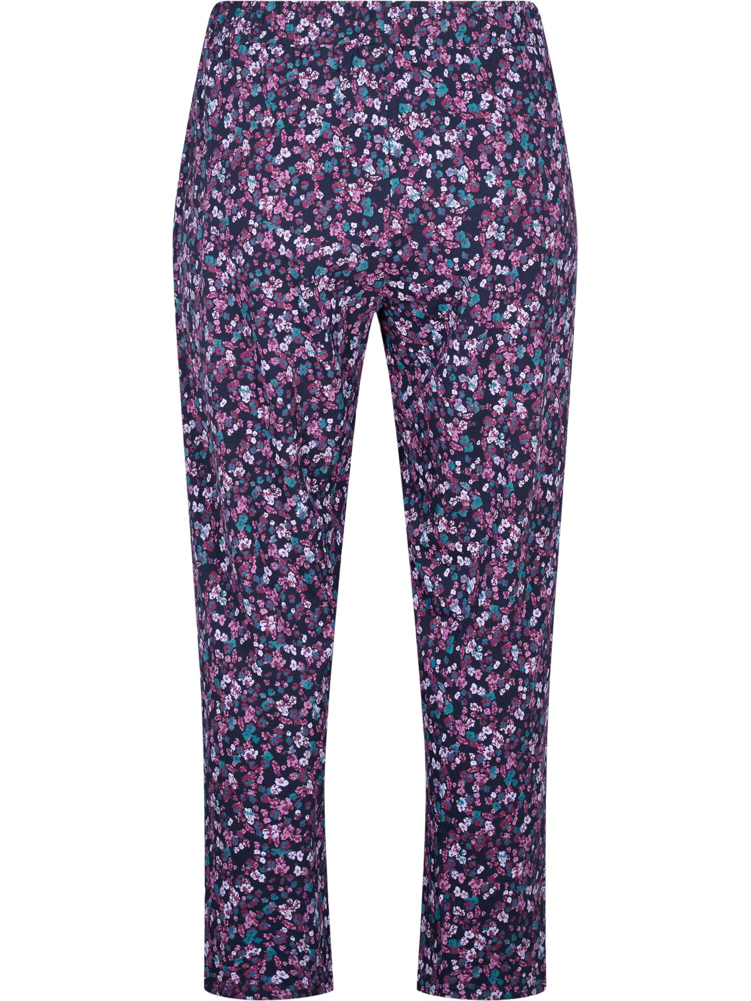 Zizzi Pantaloni de pijama 'MDANA' albastru noapte / lila - Pled.ro