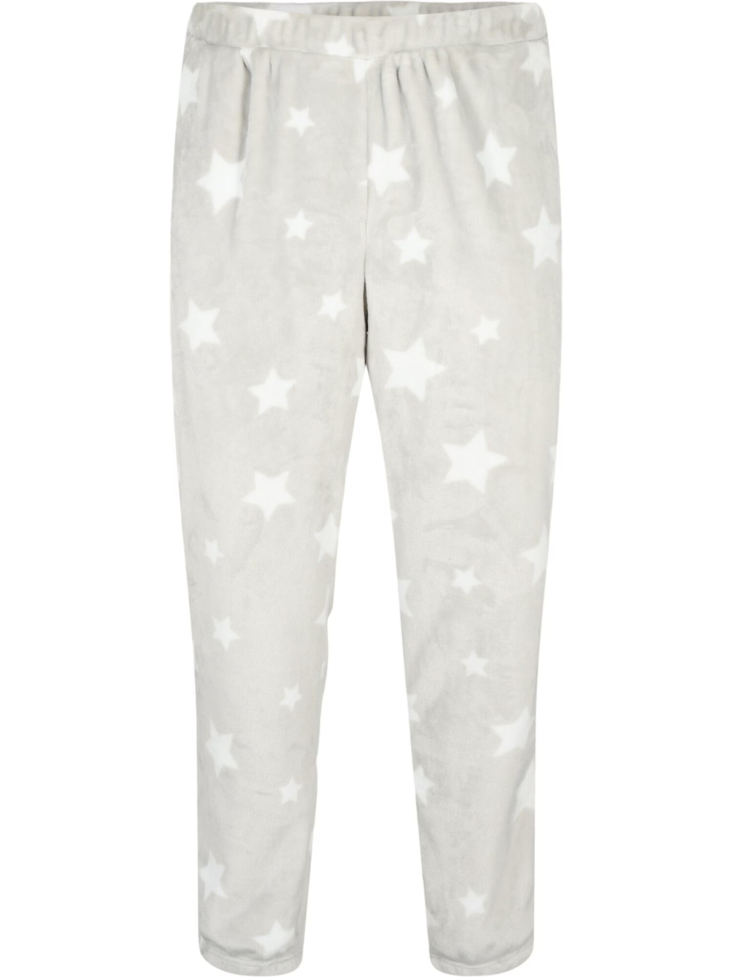 Zizzi Pantaloni de pijama 'Mhawa' gri / alb - Pled.ro