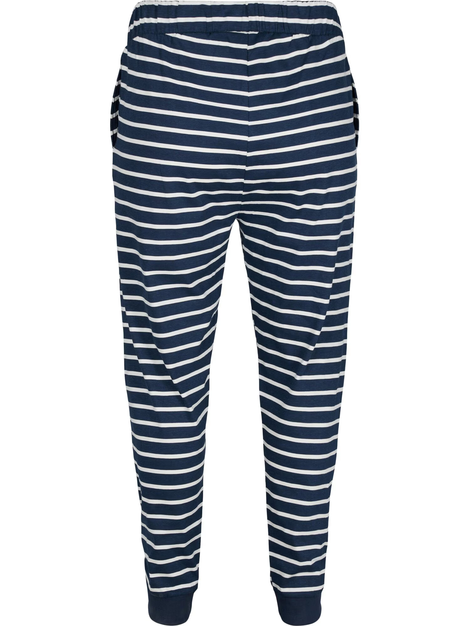 Zizzi Pantaloni de pijama 'MSOMA' albastru noapte / alb - Pled.ro