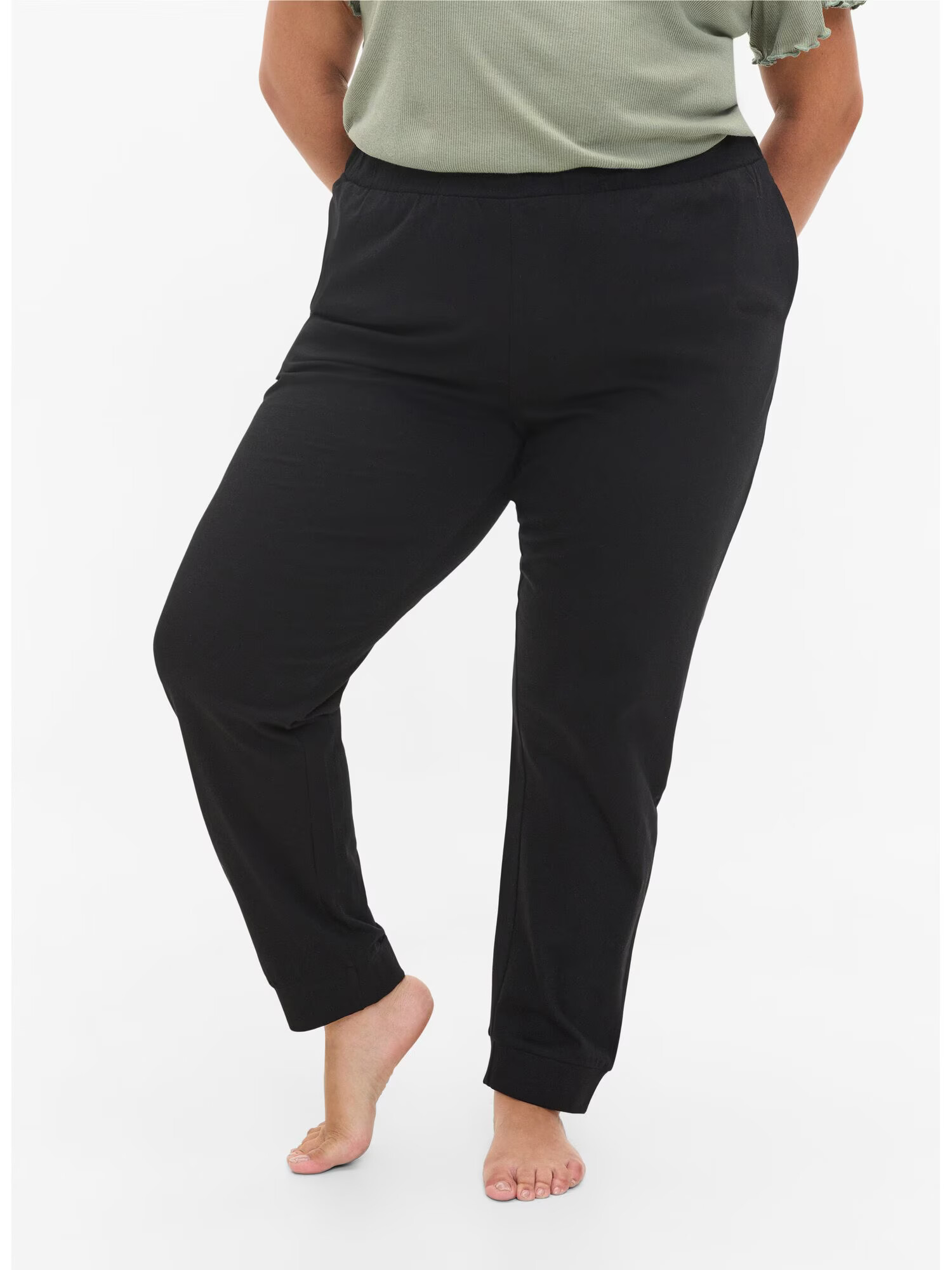 Zizzi Pantaloni de pijama 'Msoma' negru - Pled.ro