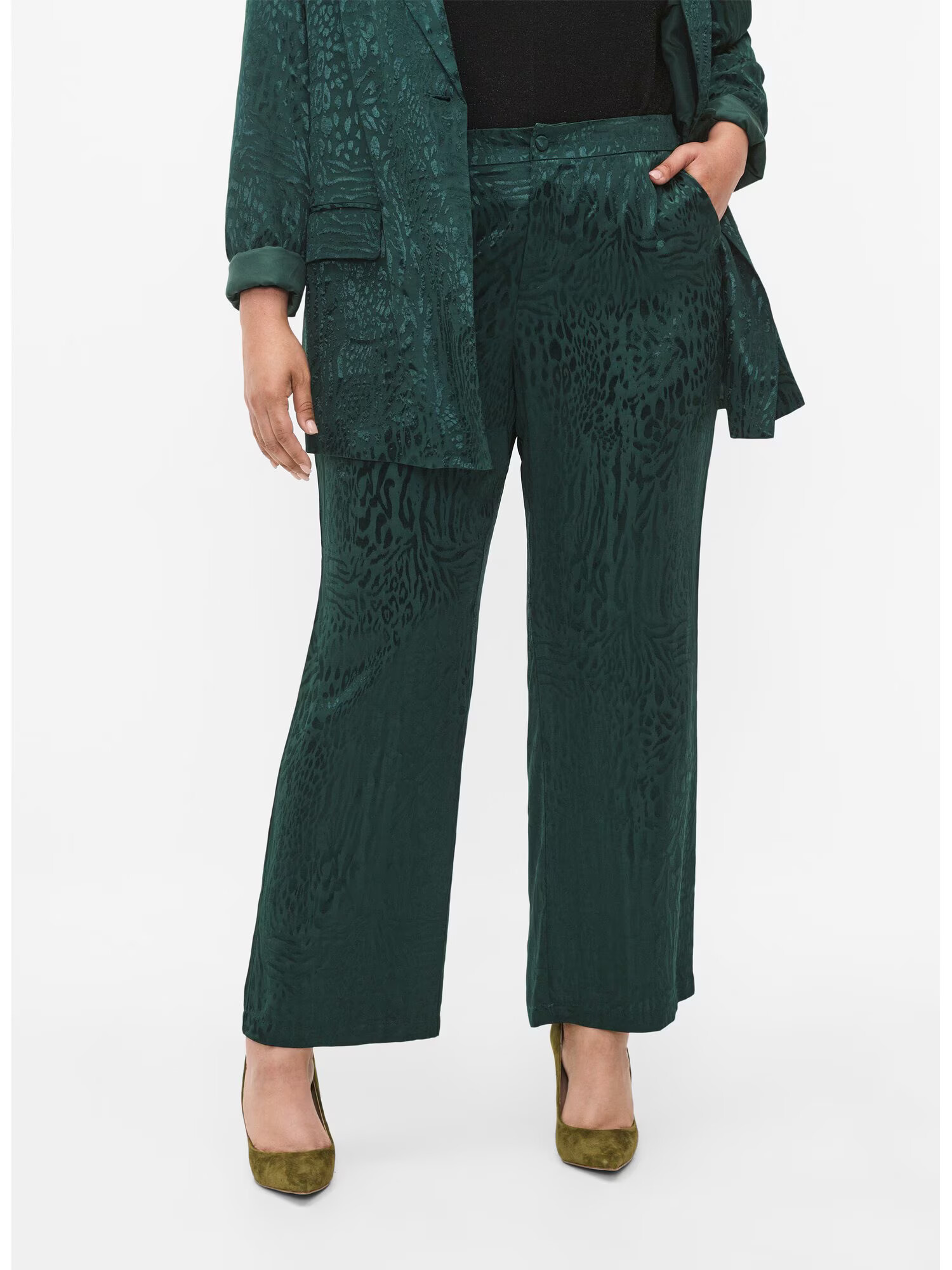 Zizzi Pantaloni 'Mria' verde - Pled.ro