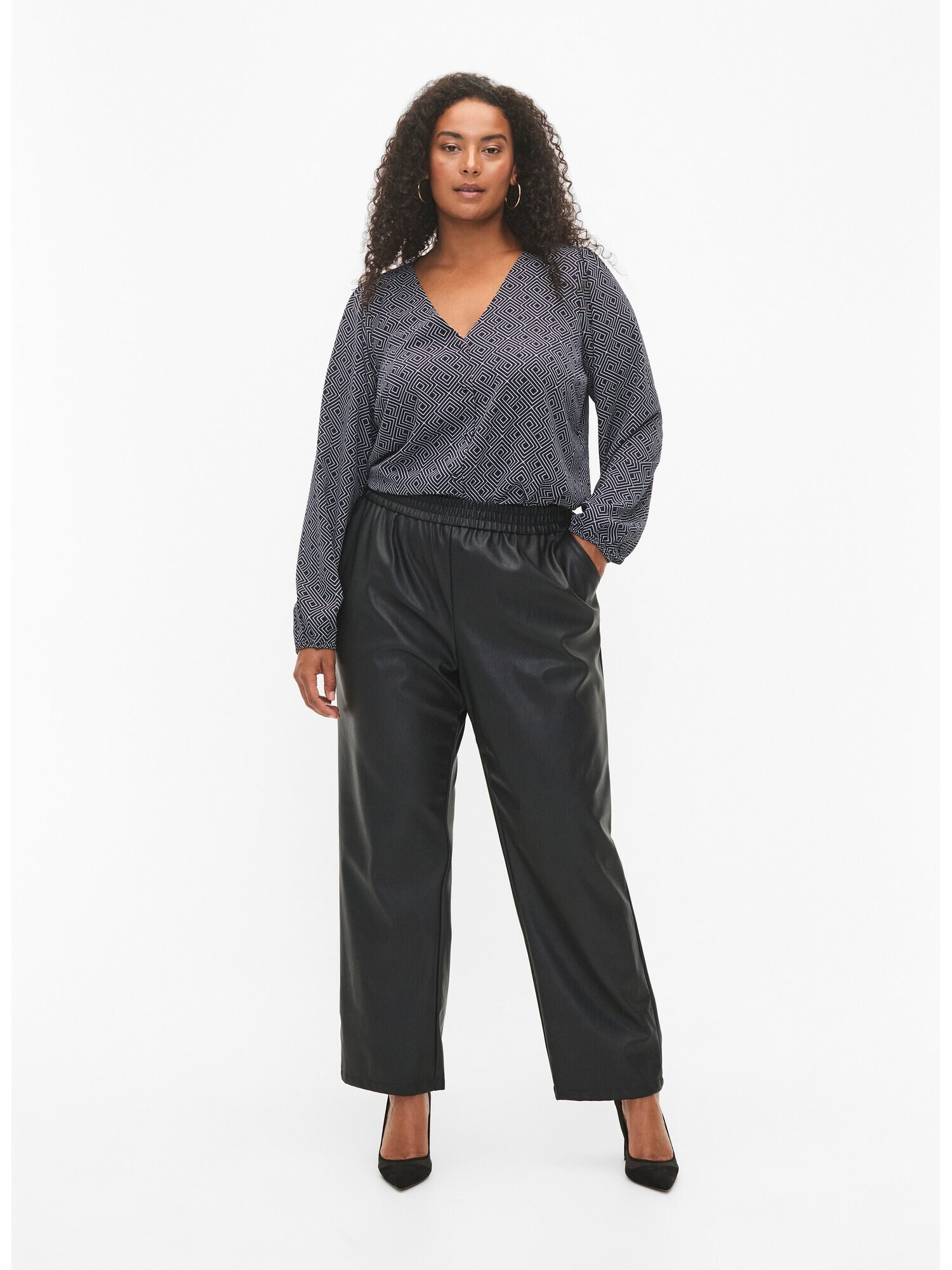 Zizzi Pantaloni 'Viva' negru - Pled.ro