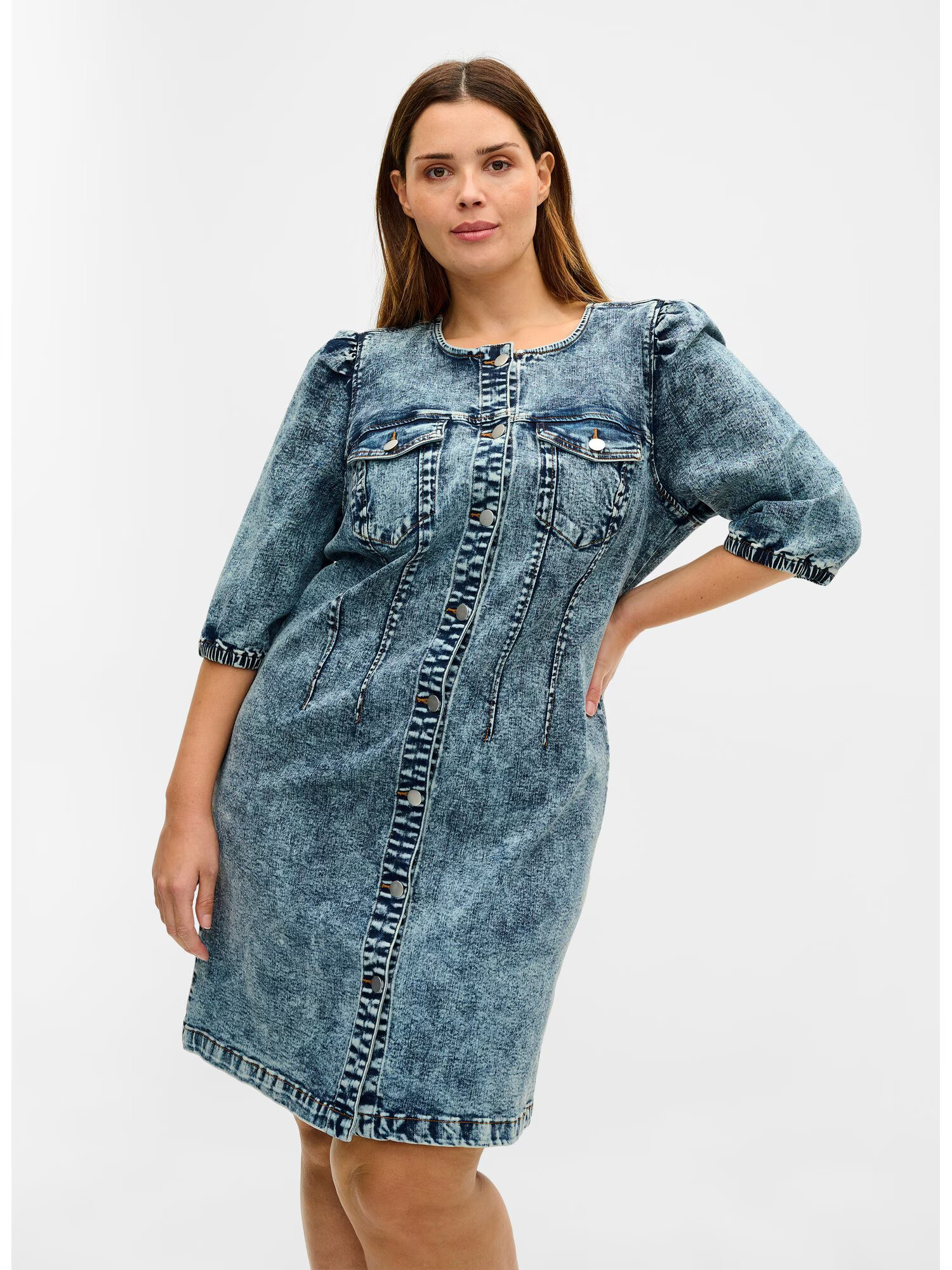 Zizzi Rochie albastru denim - Pled.ro