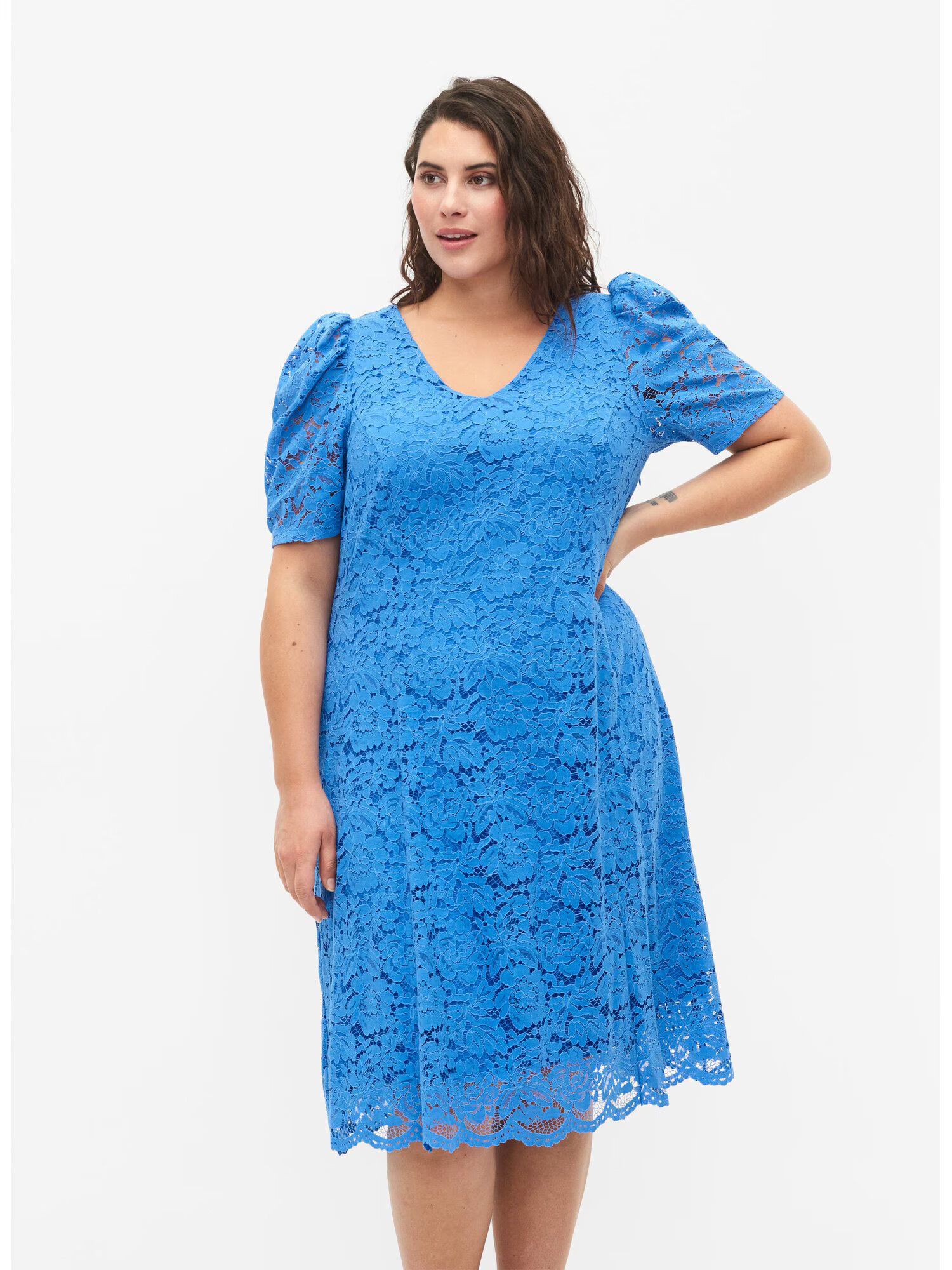 Zizzi Rochie de cocktail 'Bonnie' azur - Pled.ro