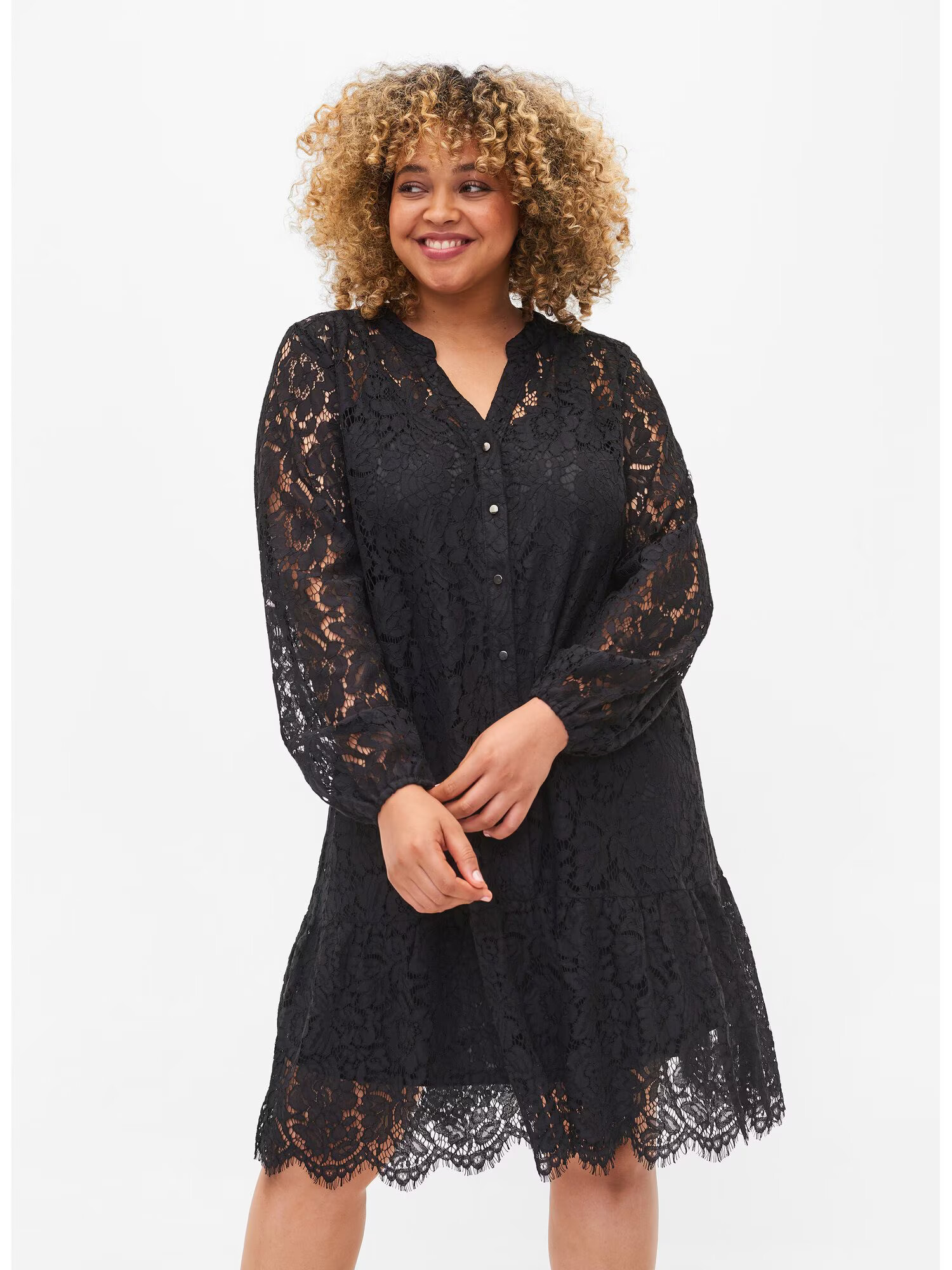 Zizzi Rochie de cocktail 'Stacy' negru - Pled.ro