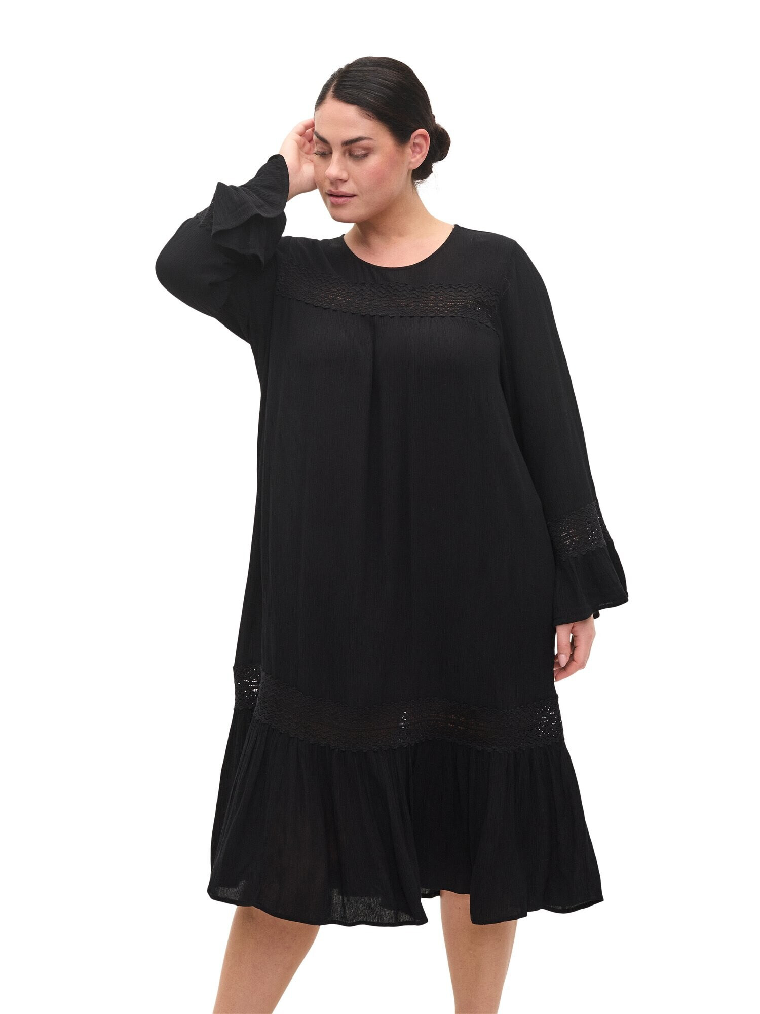 Zizzi Rochie de vară 'ETRESS' negru - Pled.ro