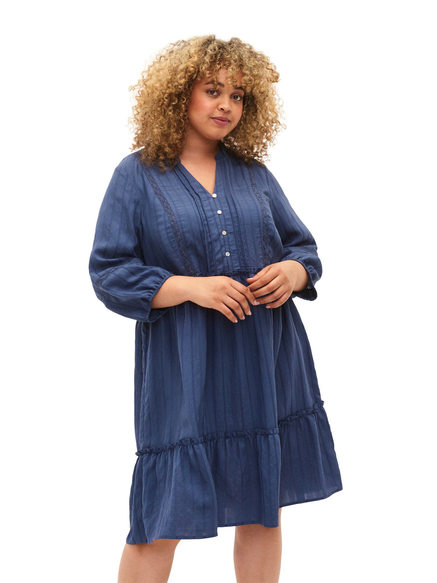 Zizzi Rochie de vară 'GITTE' indigo - Pled.ro