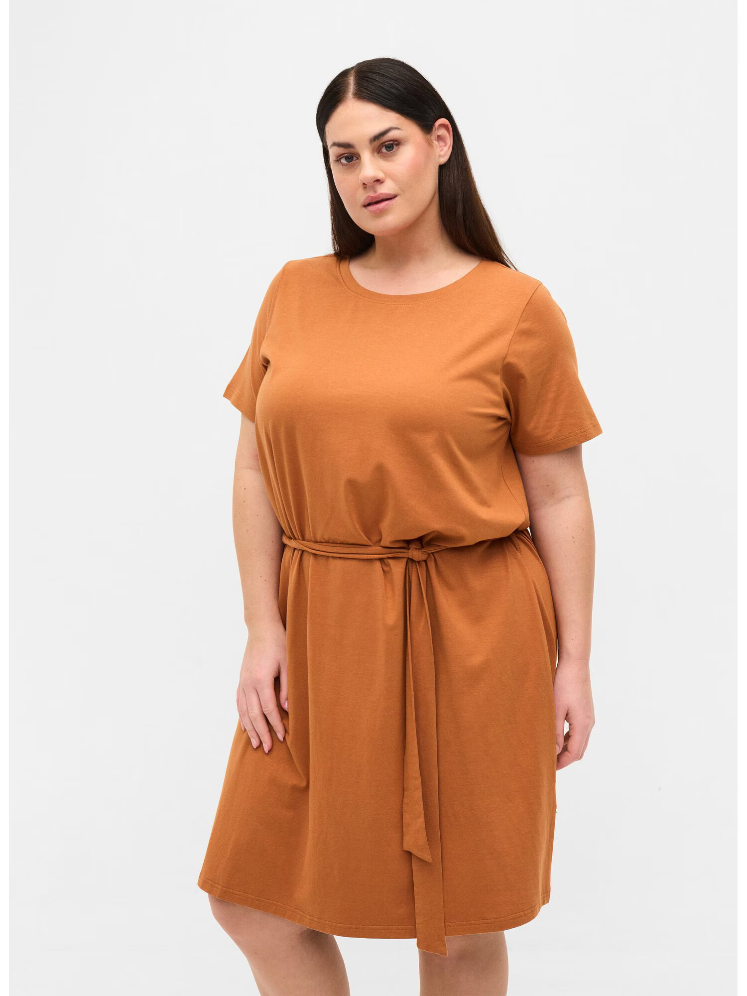 Zizzi Rochie de vară maro caramel - Pled.ro