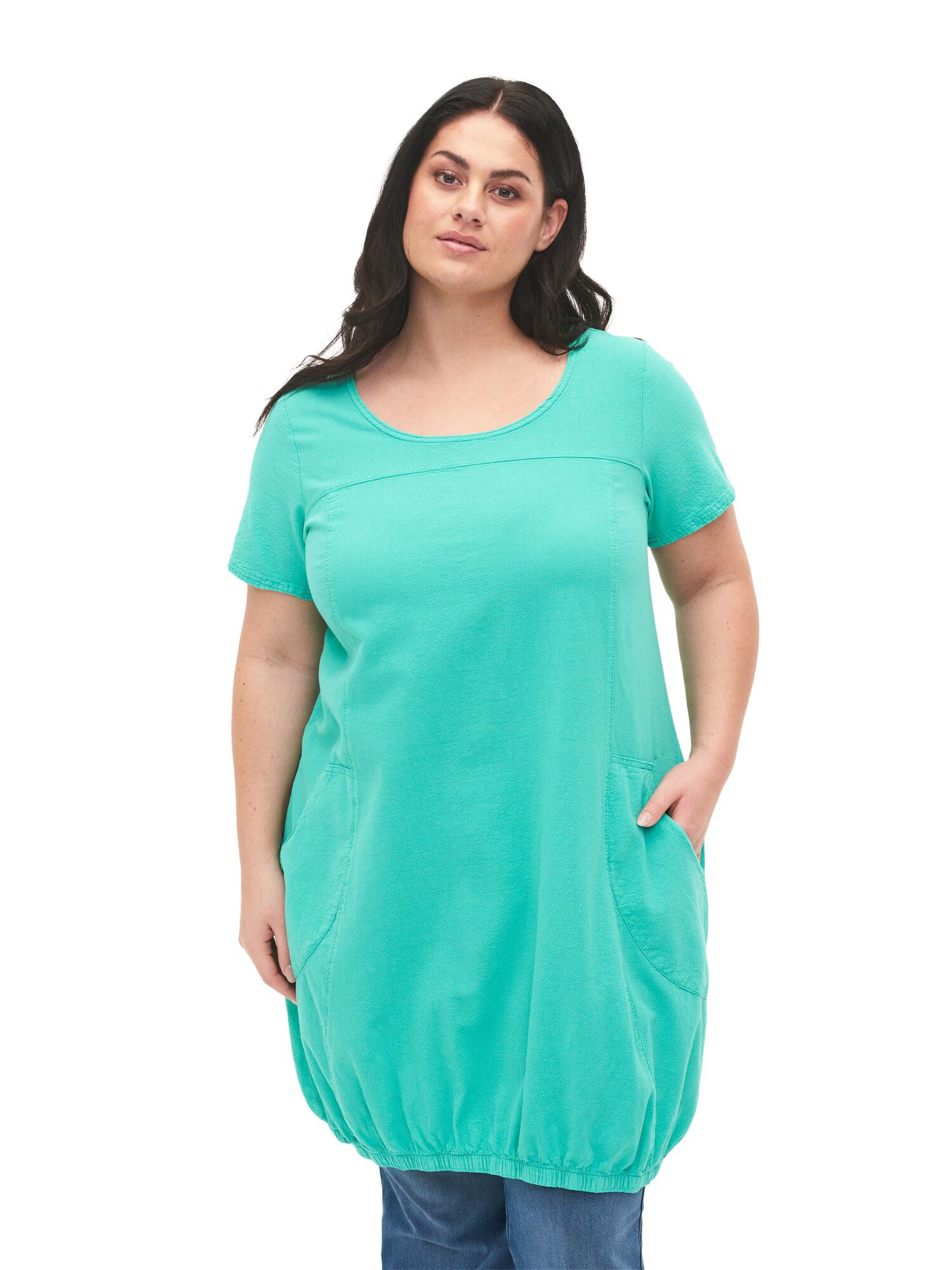 Zizzi Rochie 'JEASY' verde - Pled.ro