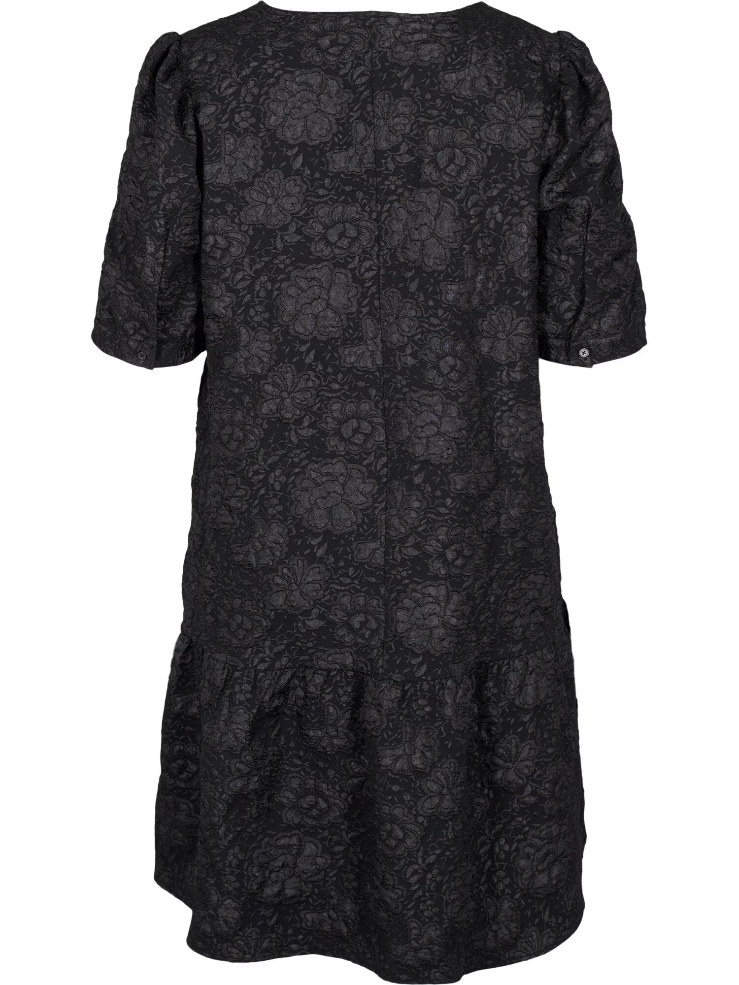 Zizzi Rochie 'Liza' gri metalic / negru - Pled.ro