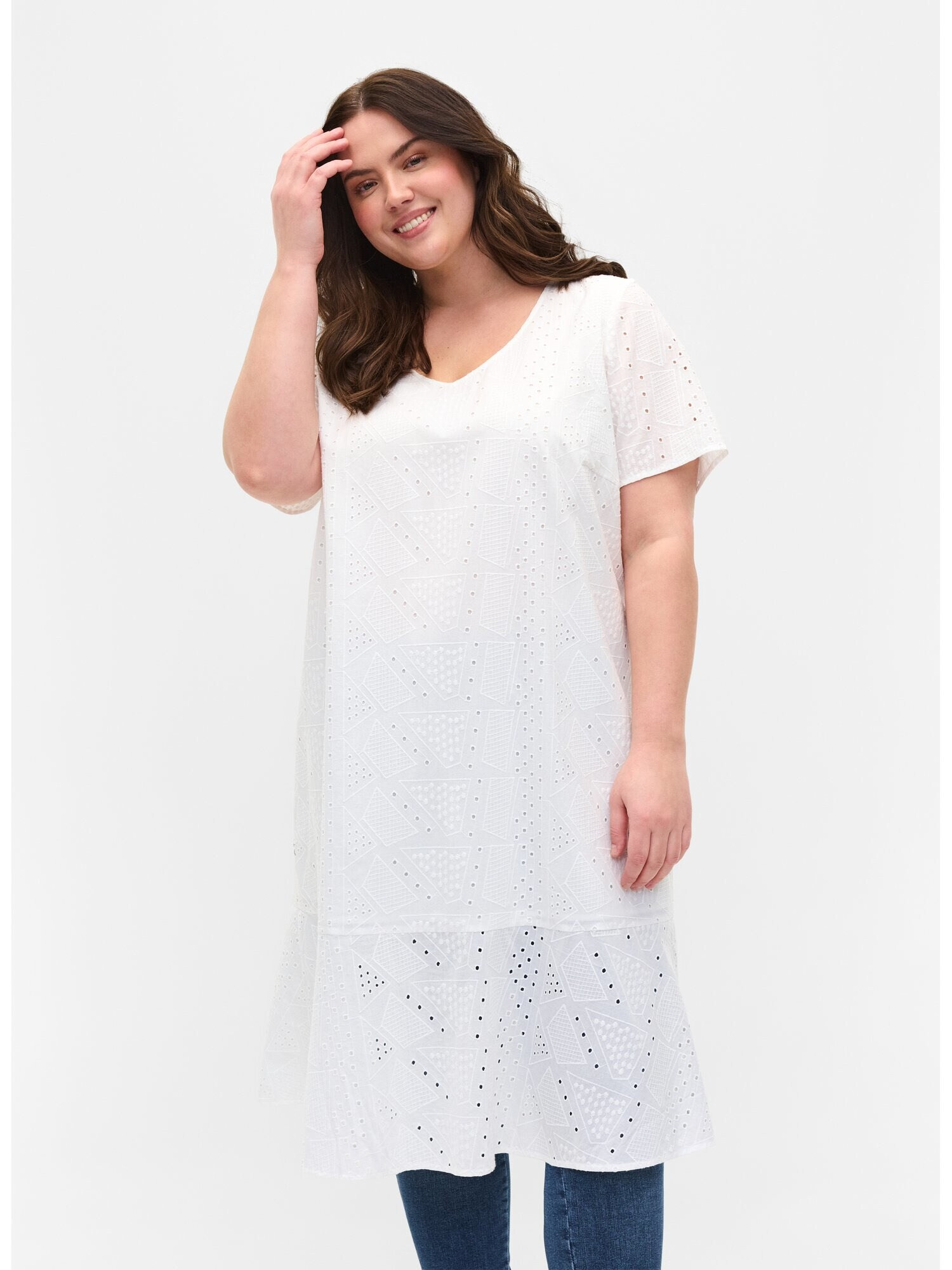 Zizzi Rochie 'Mgunda' alb - Pled.ro