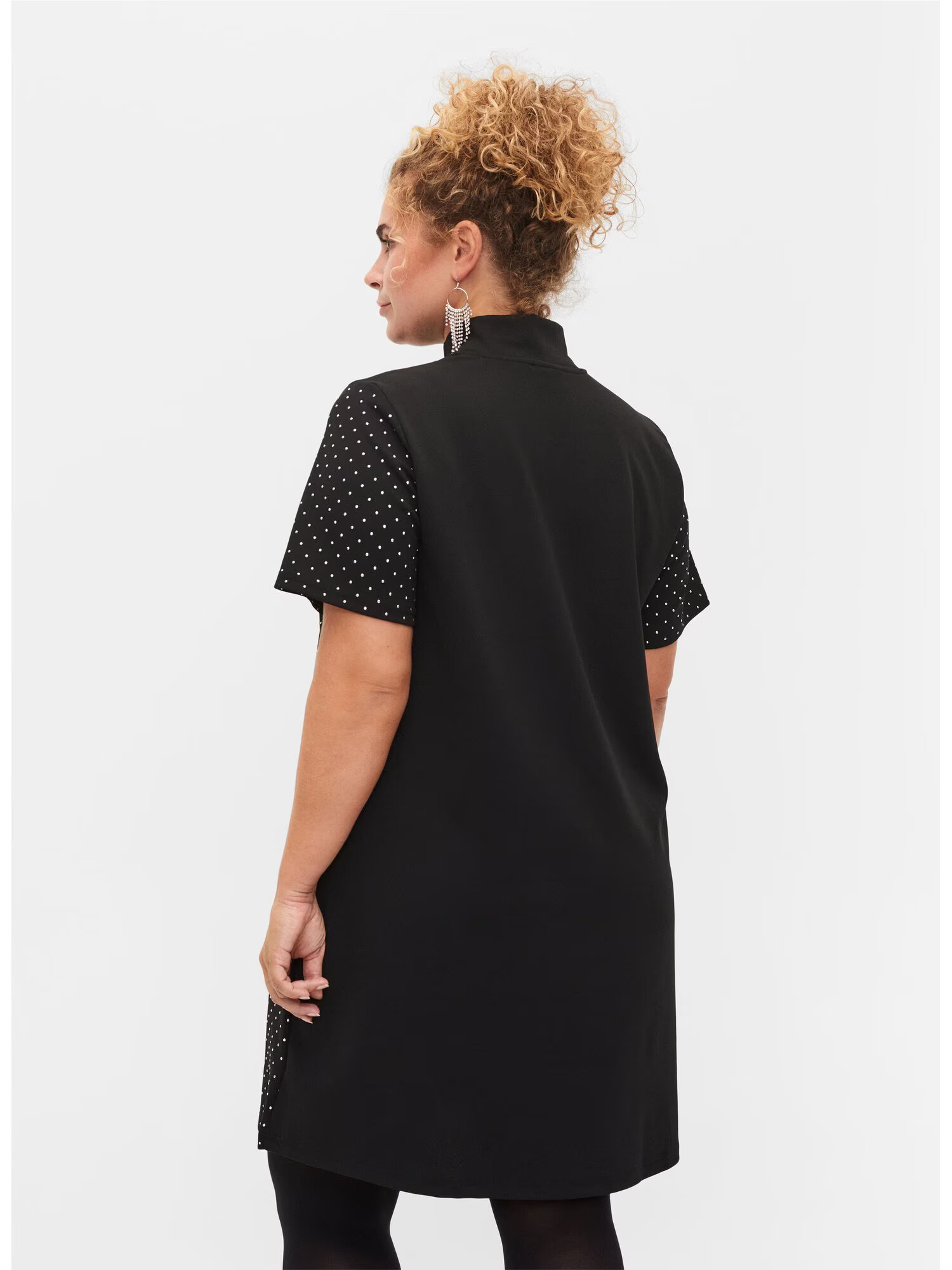 Zizzi Rochie 'MLESLIE' negru / alb - Pled.ro