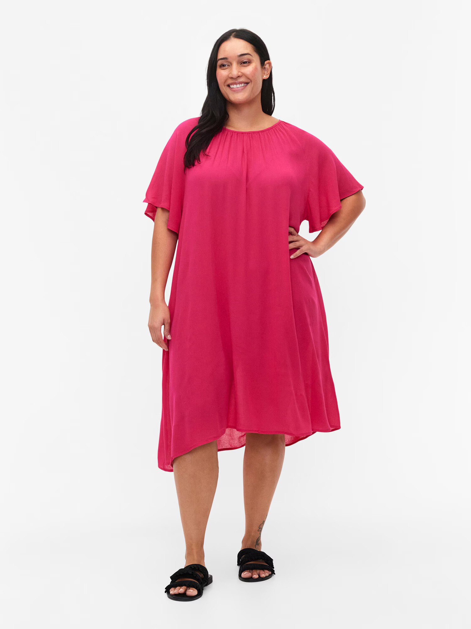 Zizzi Rochie de vară 'ROSE' fucsia - Pled.ro