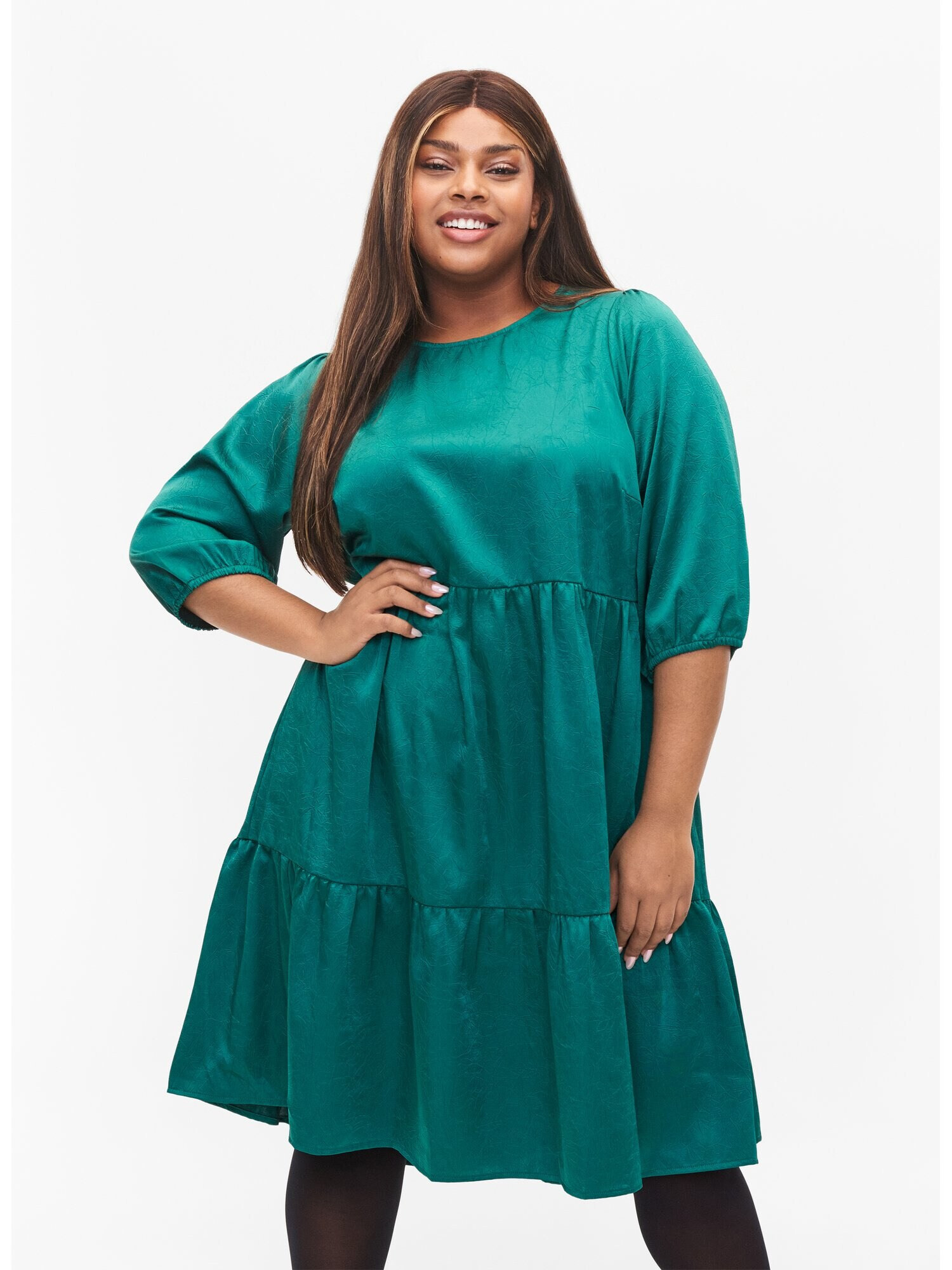 Zizzi Rochie 'Stine' verde smarald - Pled.ro