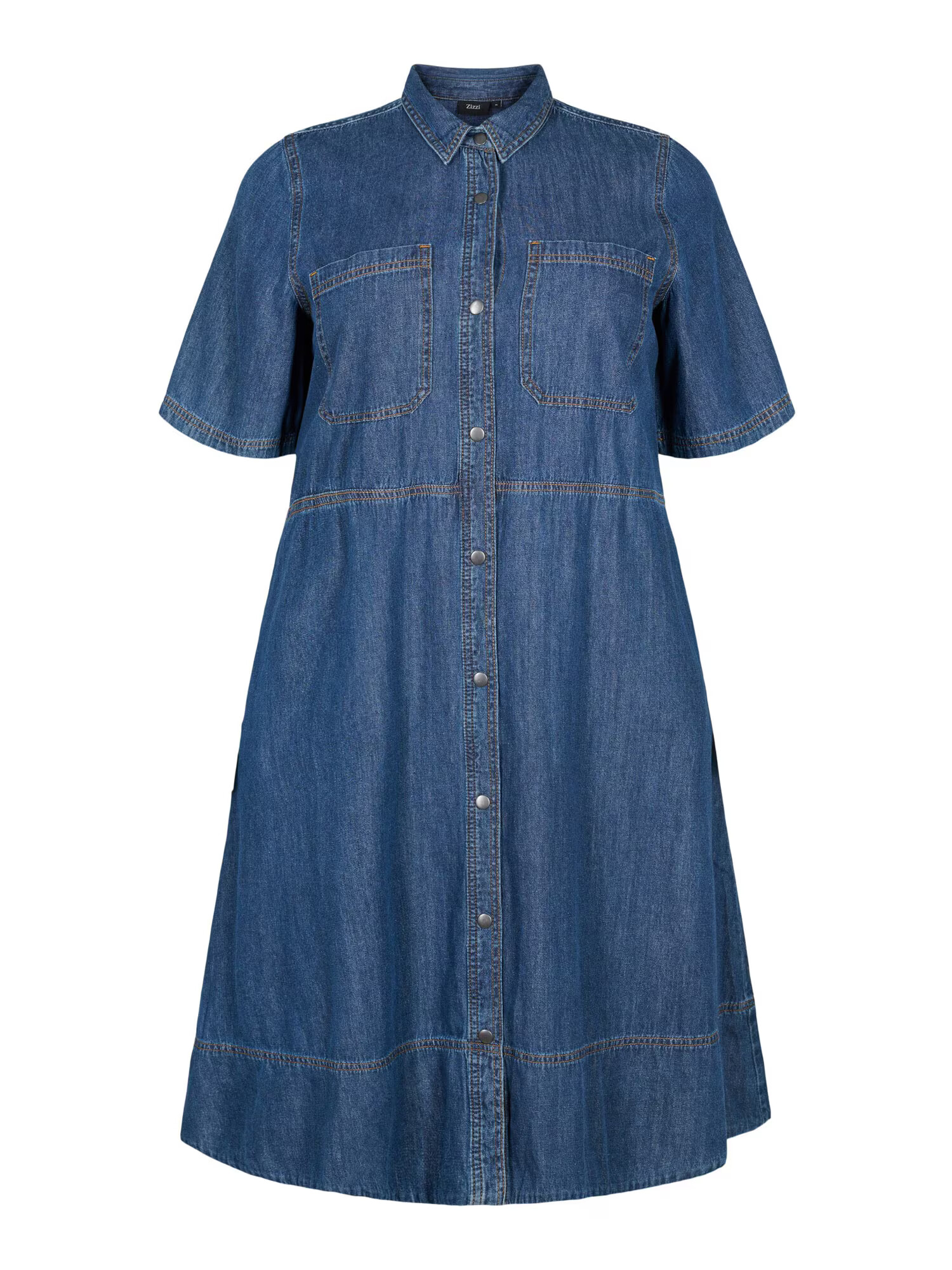 Zizzi Rochie tip bluză albastru denim - Pled.ro