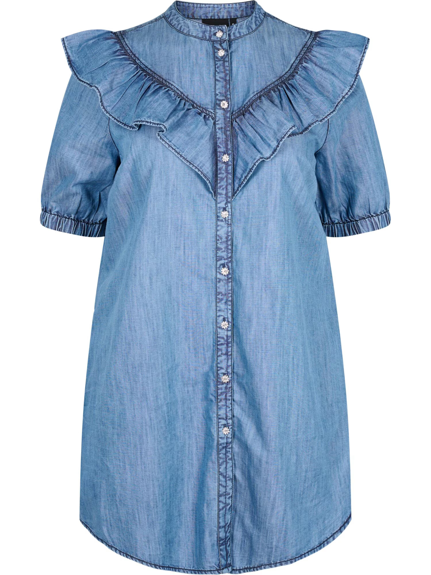 Zizzi Rochie tip bluză 'Raul' albastru denim - Pled.ro