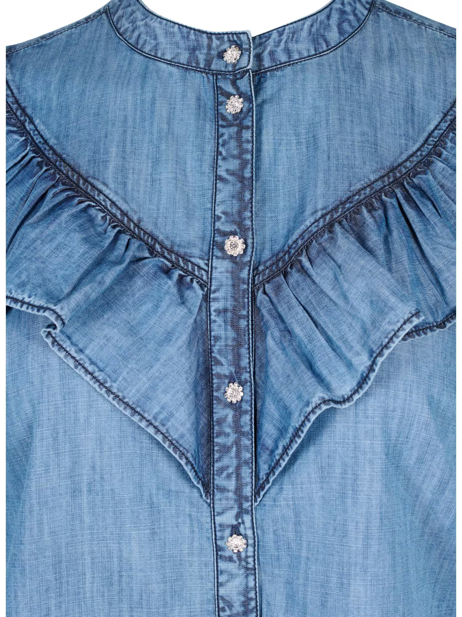 Zizzi Rochie tip bluză 'Raul' albastru denim - Pled.ro