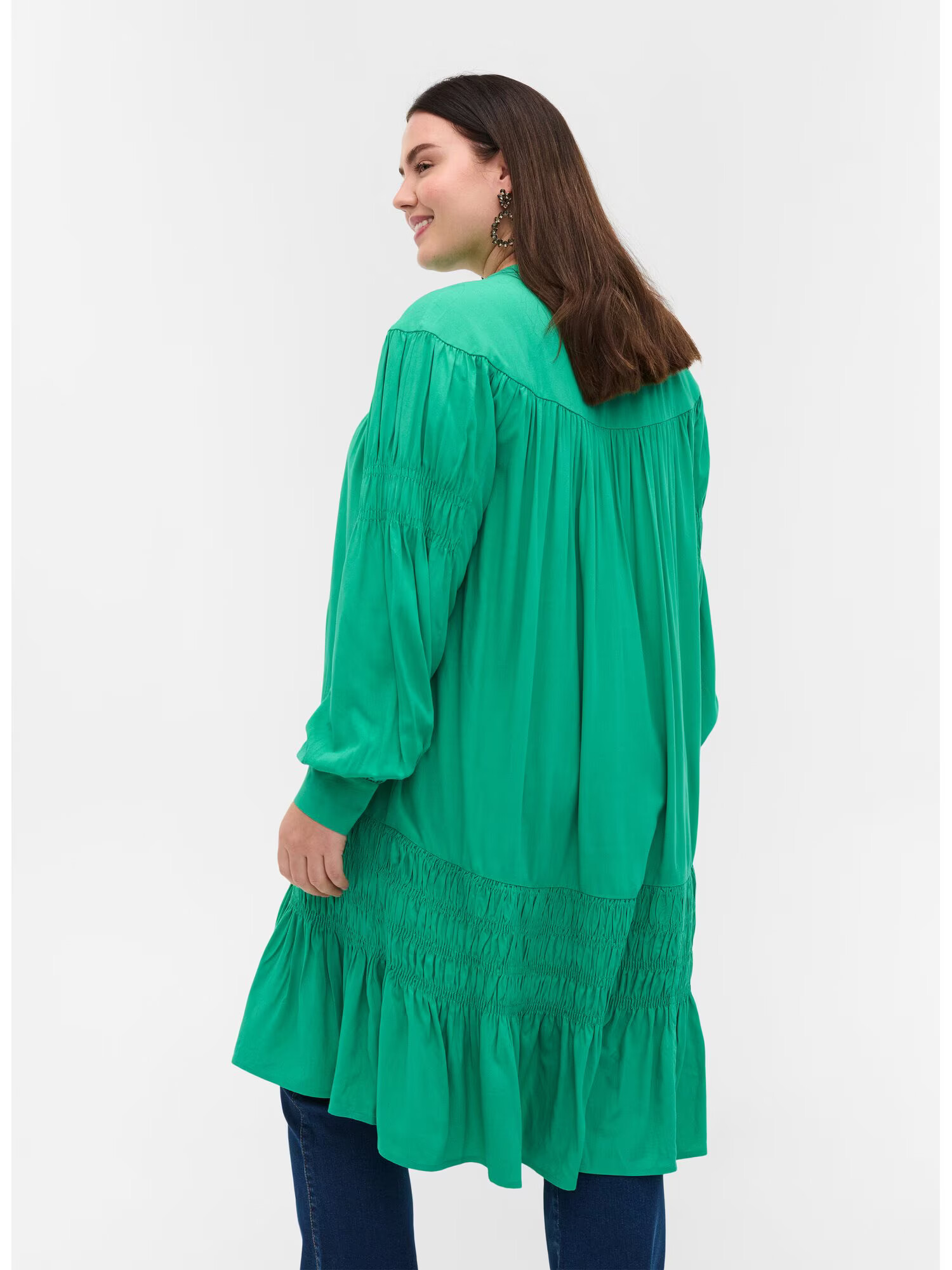 Zizzi Rochie tip bluză 'Rin' verde - Pled.ro