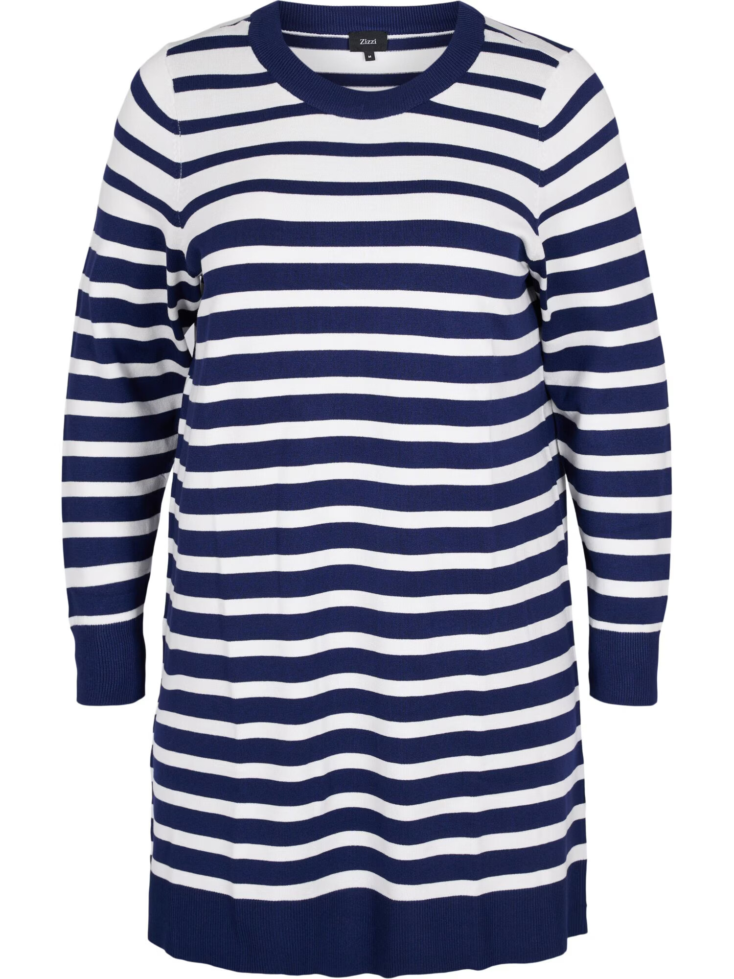 Zizzi Rochie tricotat 'CARRIE' bleumarin / alb - Pled.ro