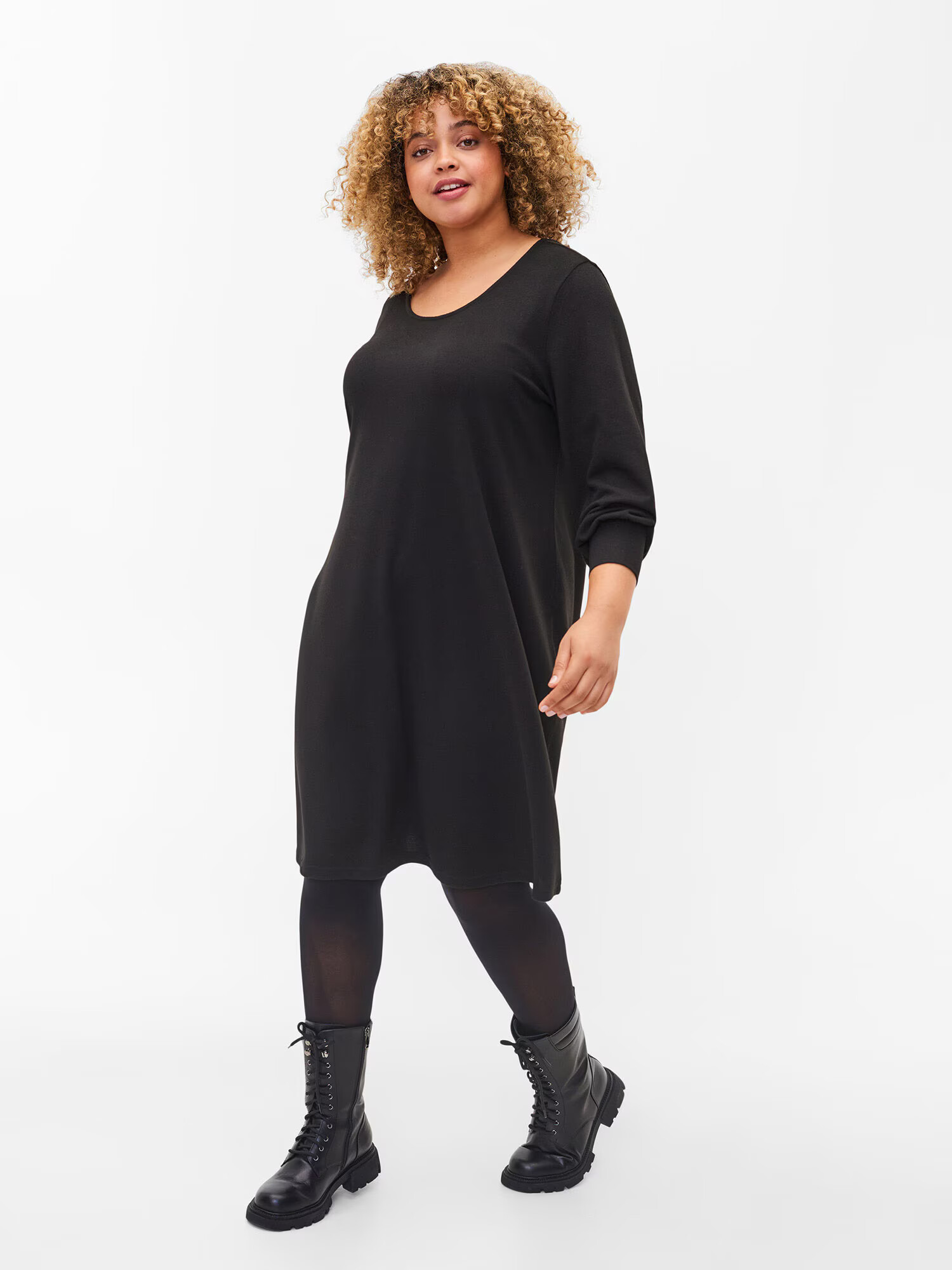 Zizzi Rochie tricotat 'LUCCA' negru - Pled.ro