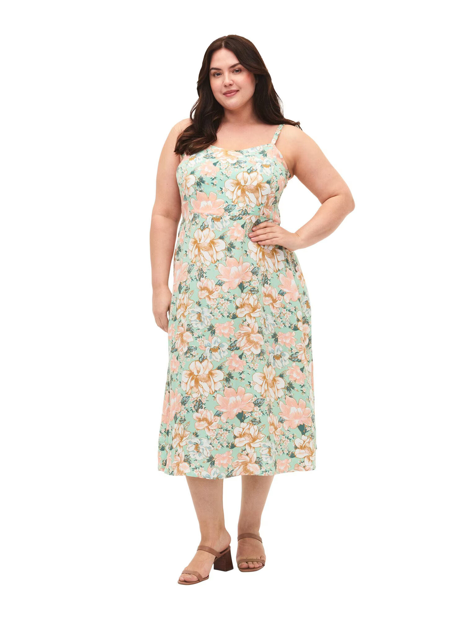 Zizzi Rochie 'VMACY' verde / mai multe culori - Pled.ro