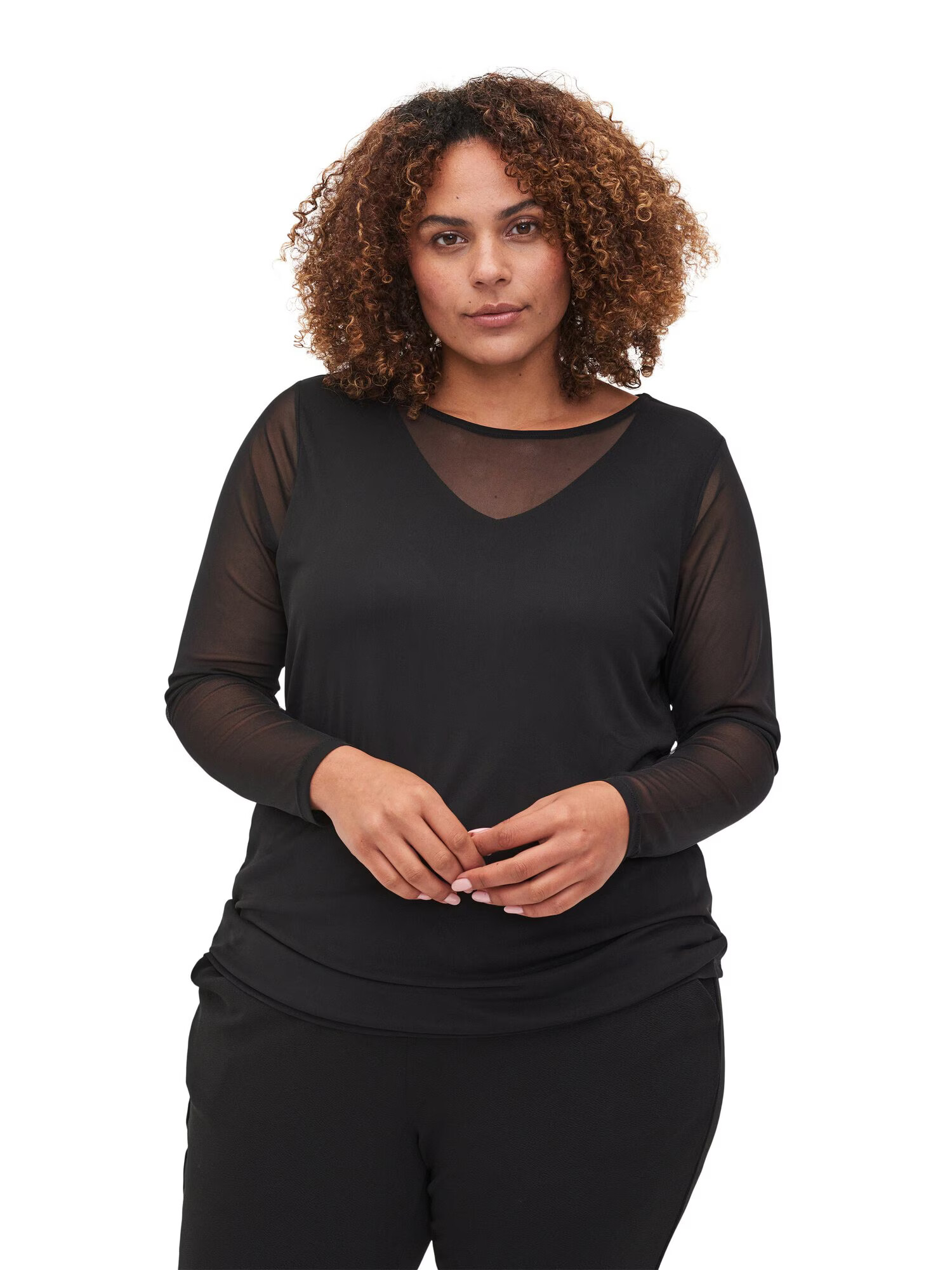 Zizzi Top 'ENIMA' negru - Pled.ro