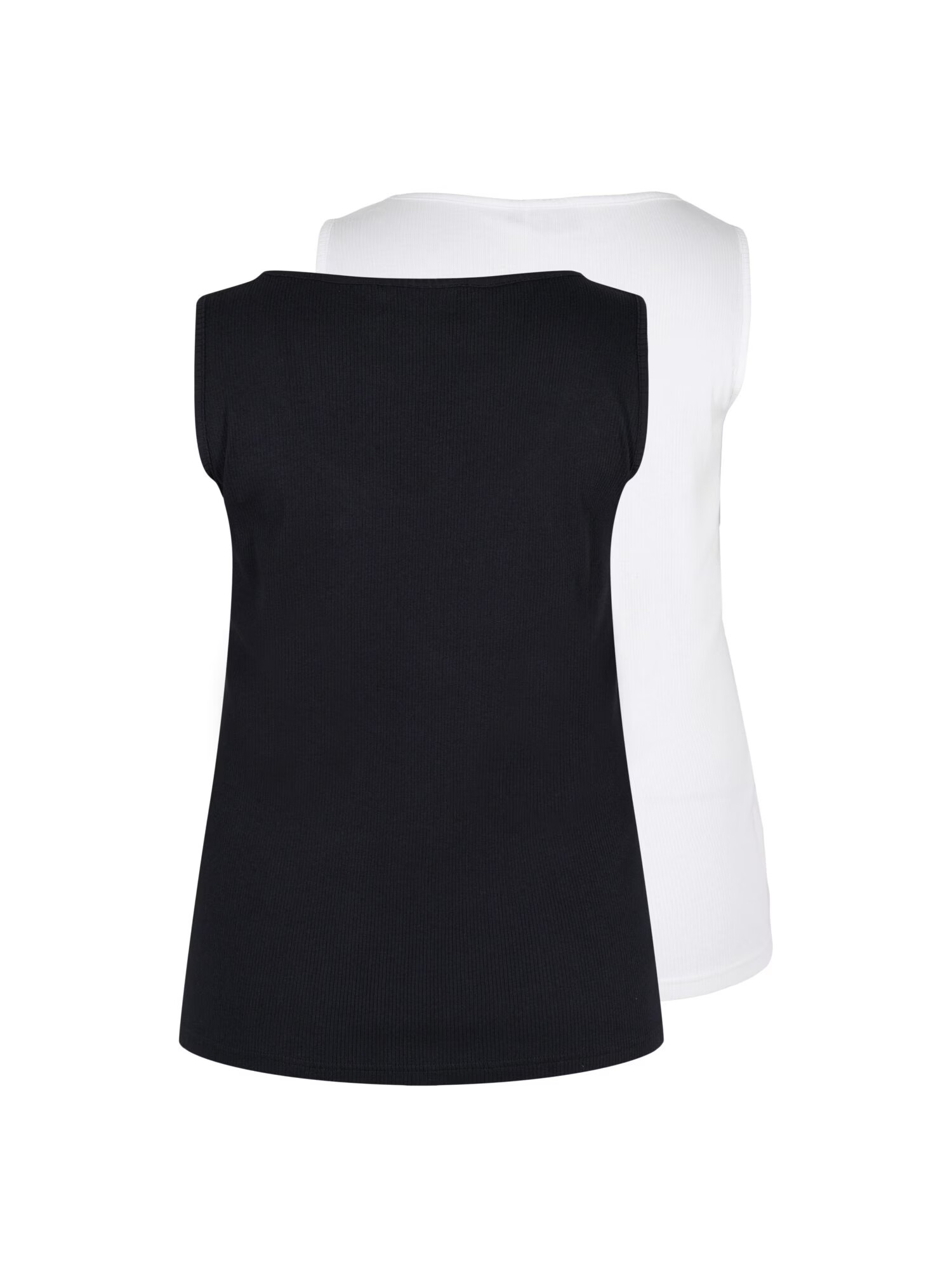 Zizzi Top negru / alb - Pled.ro