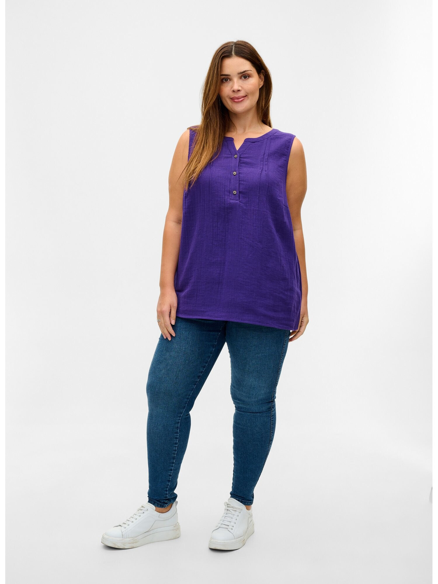 Zizzi Top 'Vivu' indigo - Pled.ro