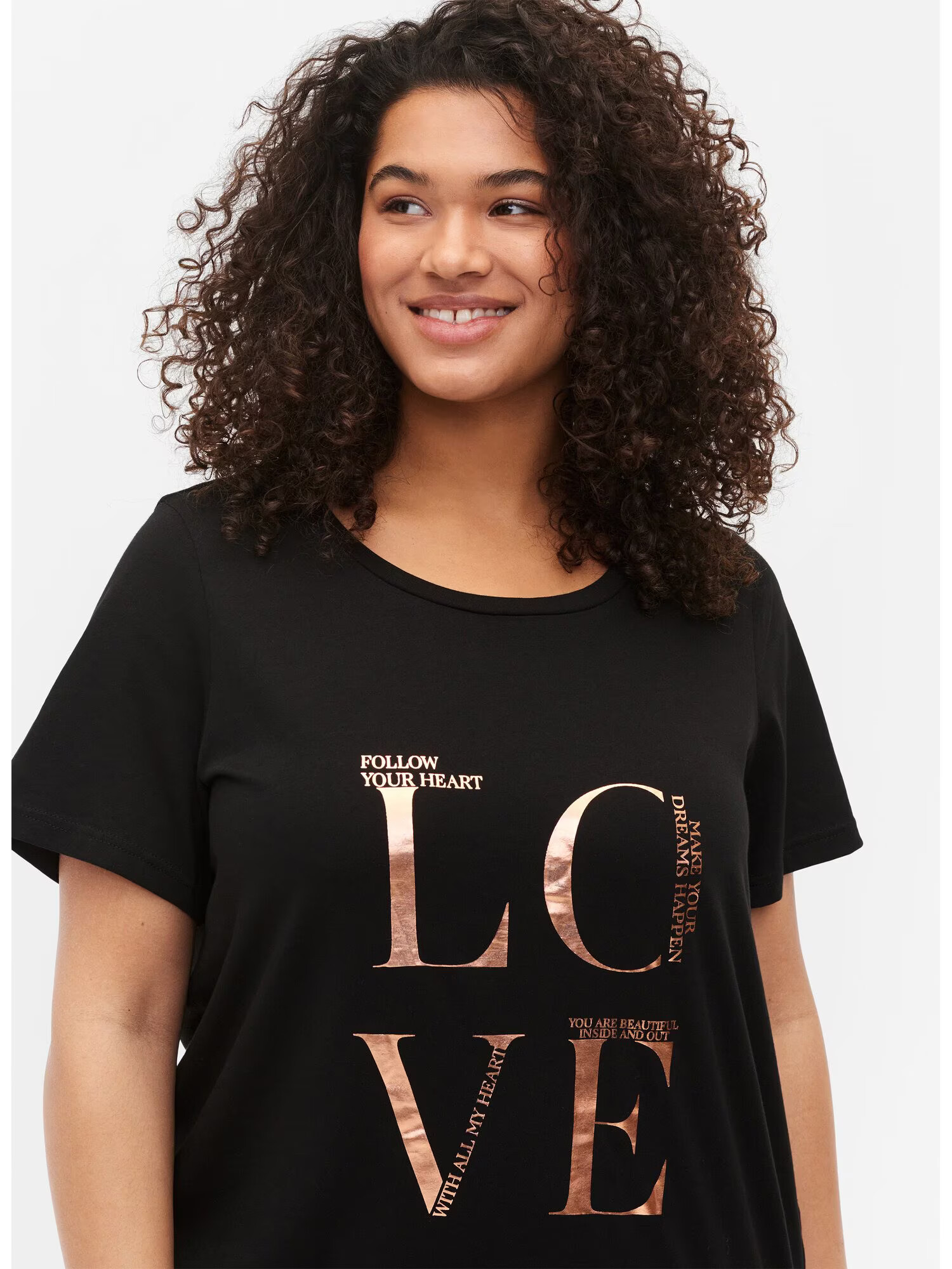 Zizzi Tricou auriu / negru - Pled.ro