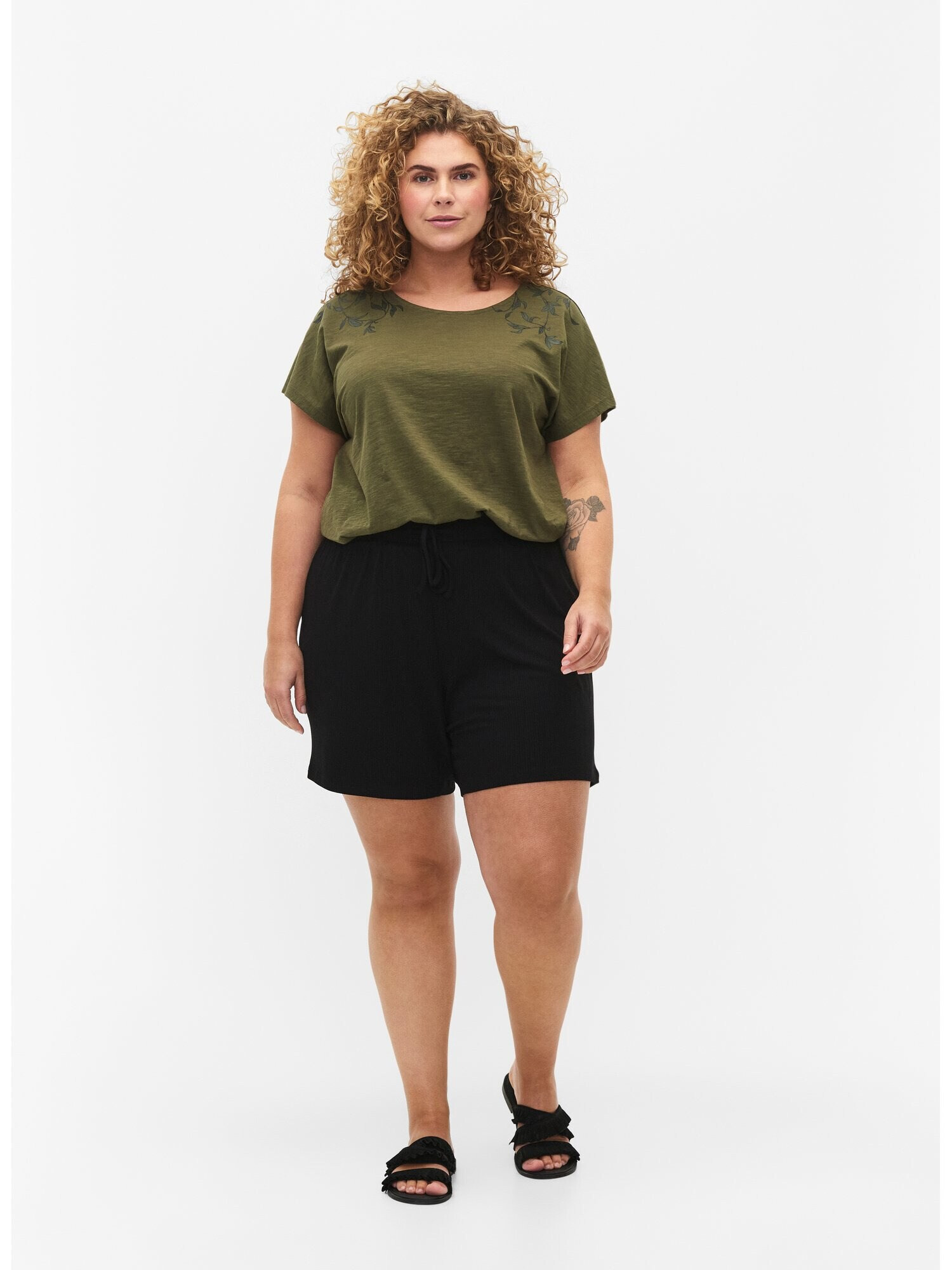 Zizzi Tricou 'Dan' kaki / verde închis - Pled.ro