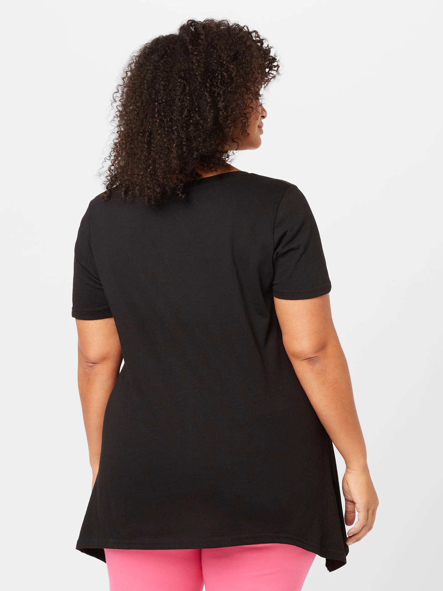 Zizzi Tricou 'DANNA' roz deschis / negru / alb - Pled.ro