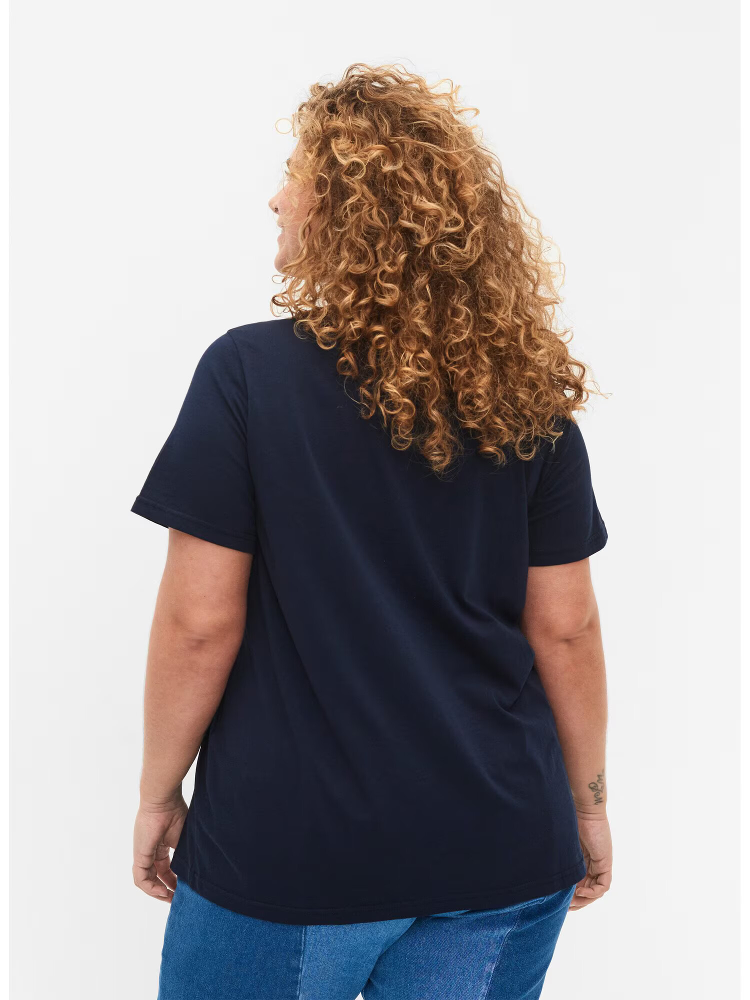 Zizzi Tricou 'Dave' bleumarin / alb - Pled.ro