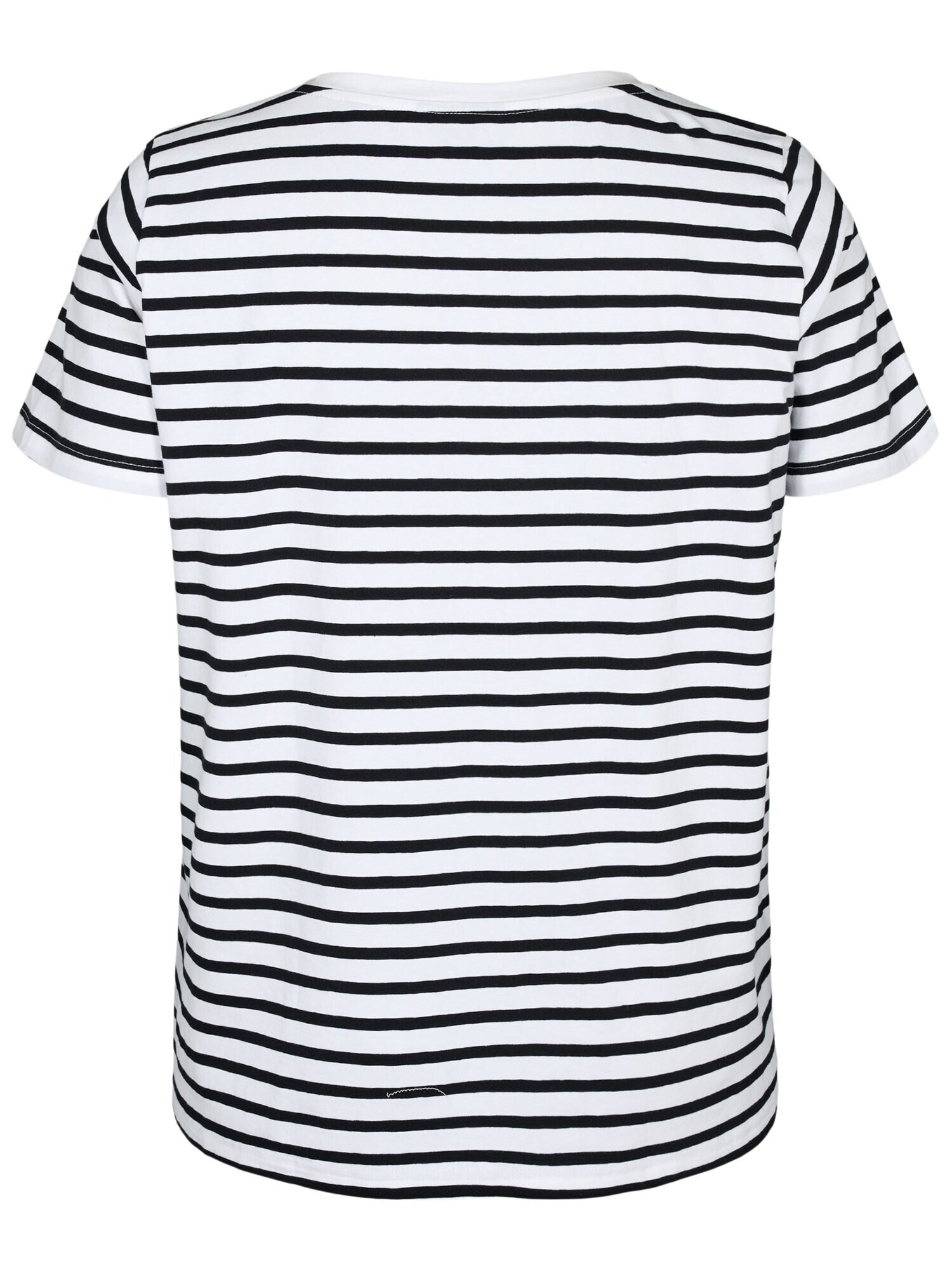 Zizzi Tricou 'EDORIT' negru / alb - Pled.ro