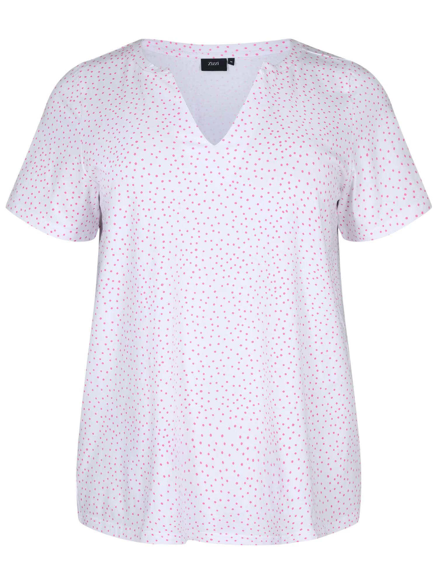 Zizzi Tricou 'EDORIT' roz / alb - Pled.ro