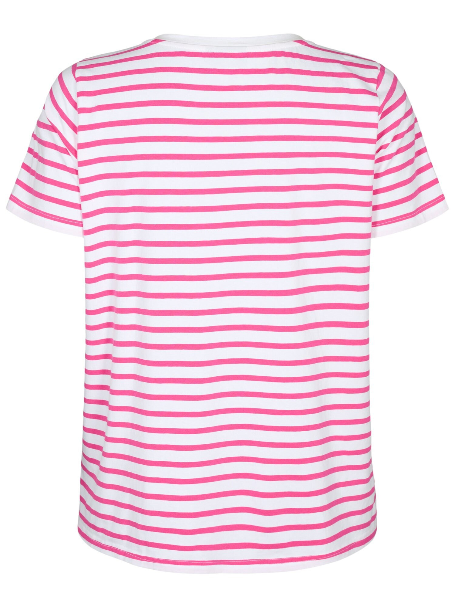 Zizzi Tricou 'EDORIT' roz / alb - Pled.ro