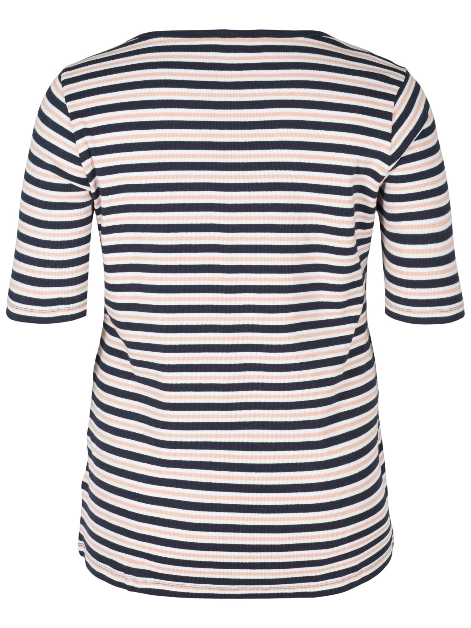 Zizzi Tricou 'Efazile' bleumarin / roz pudră / alb - Pled.ro