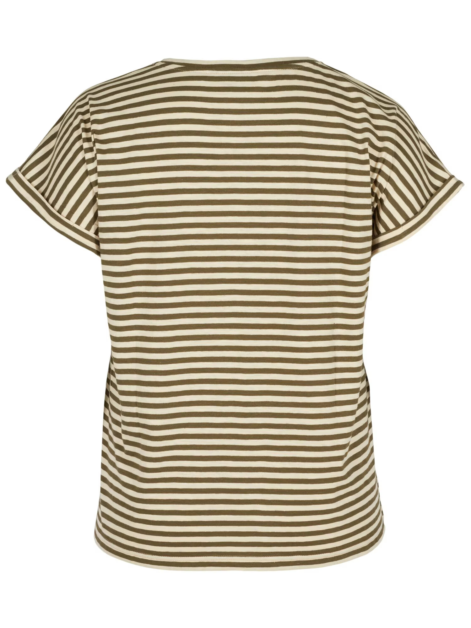 Zizzi Tricou 'FARAH' crem / oliv - Pled.ro