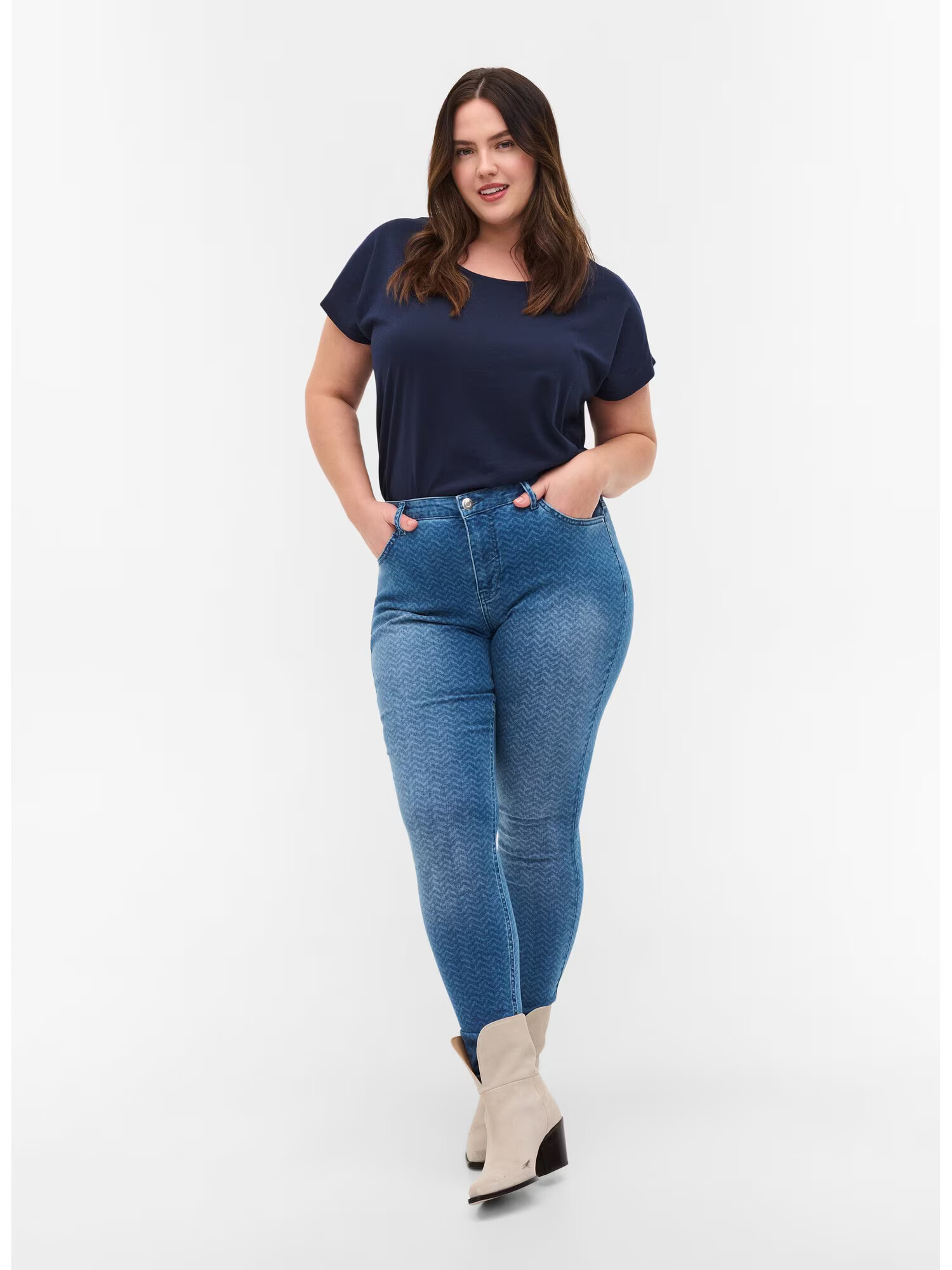 Zizzi Tricou 'Katja' bleumarin - Pled.ro